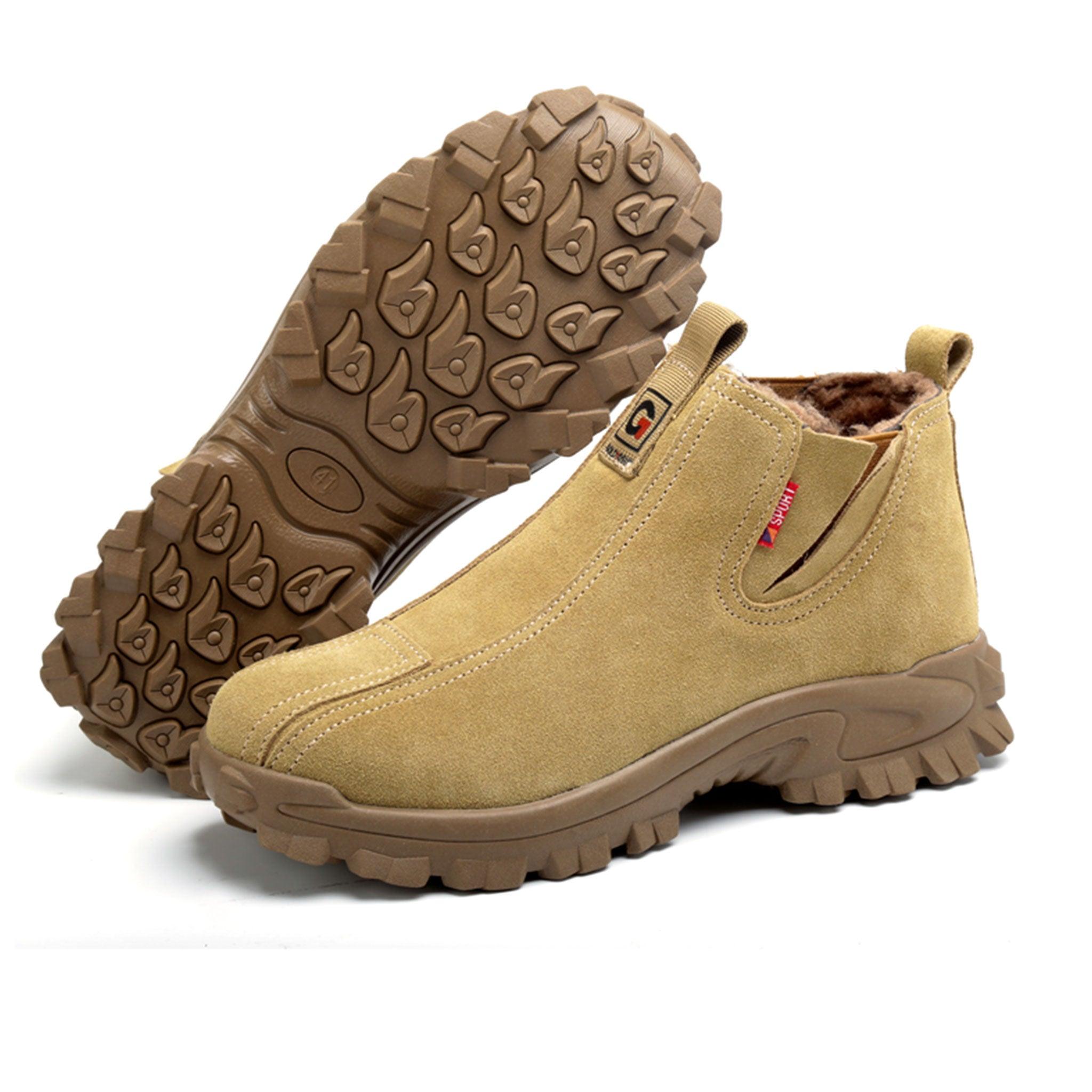 Women's Steel Toe Chelsea Winter Boots - Fleece Lined | B256