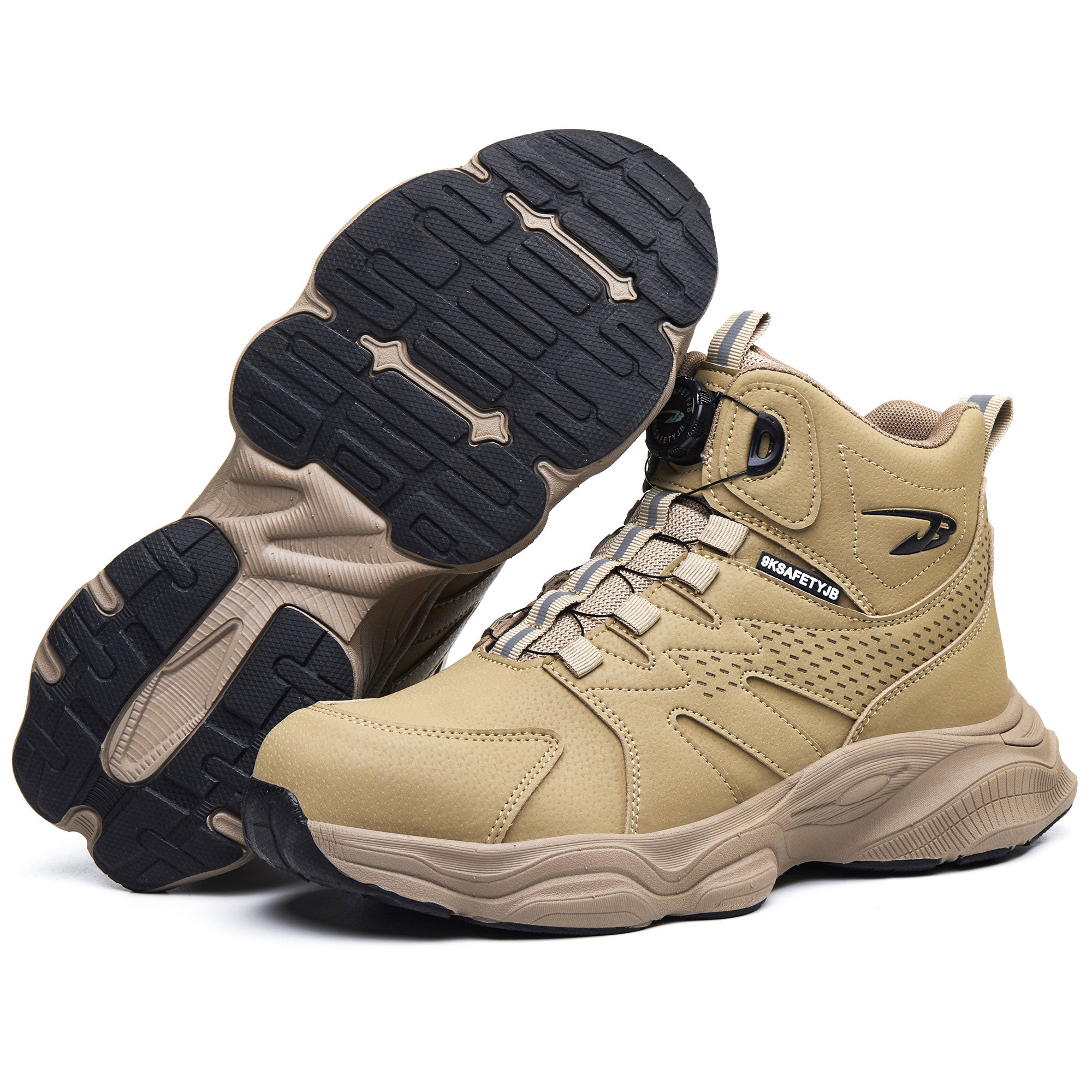 Women's Steel Toe Dial Lacing Work Boots - Slip Resistant Sole | B350