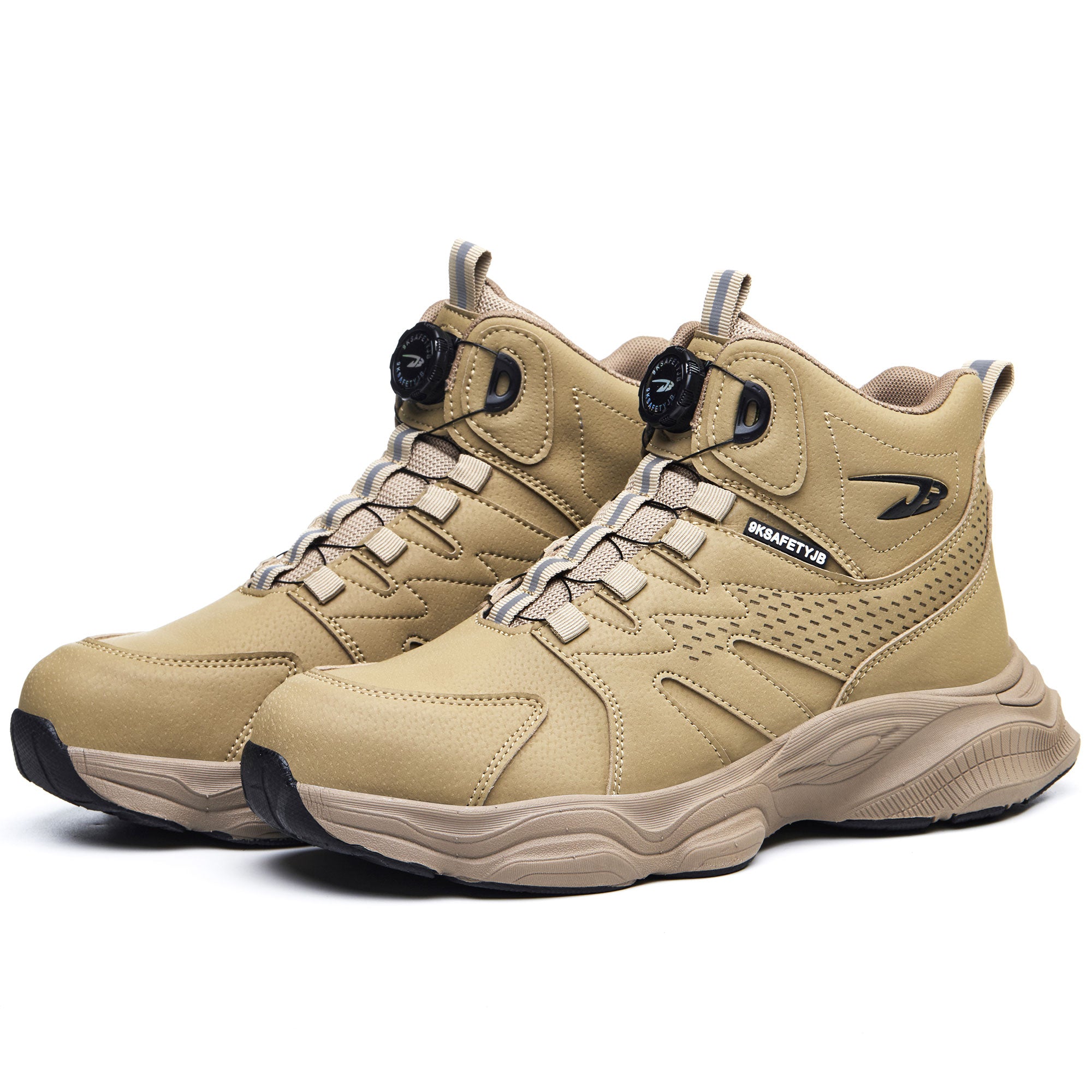 Women's Steel Toe Dial Lacing Work Boots - Slip Resistant Sole | B350