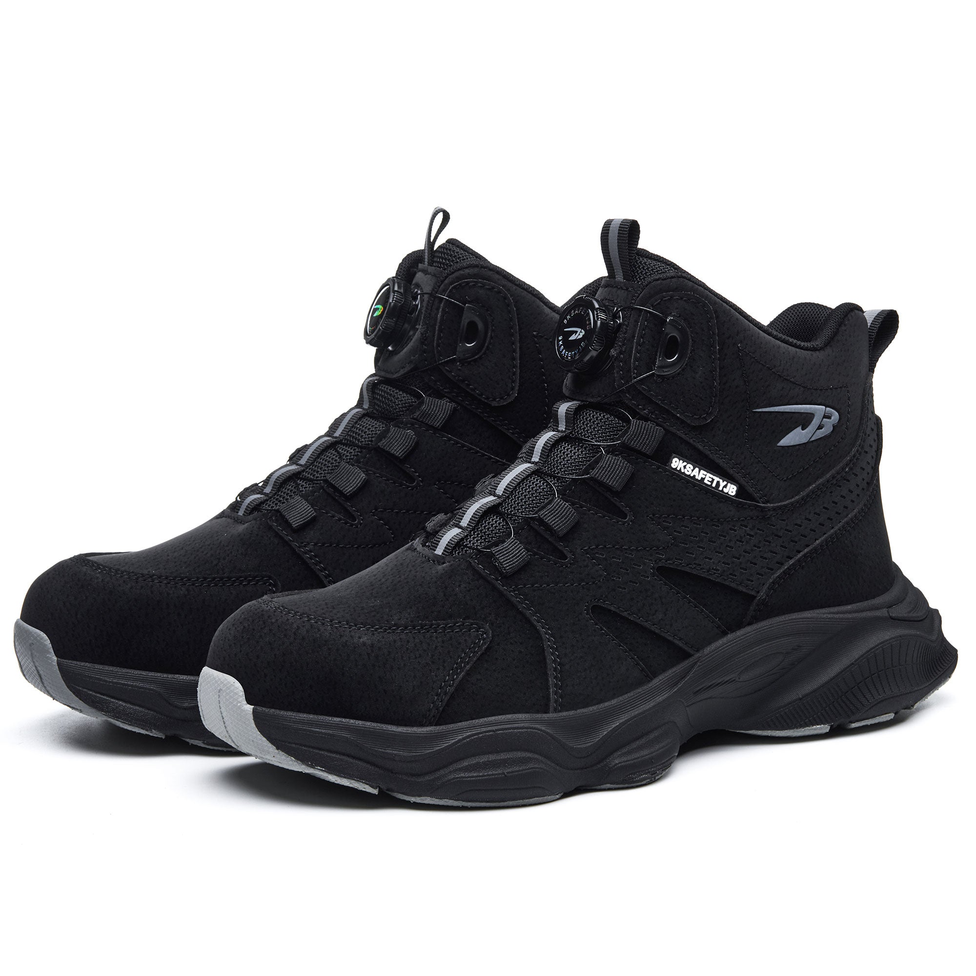 Women's Steel Toe Dial Lacing Work Boots - Slip Resistant Sole | B350