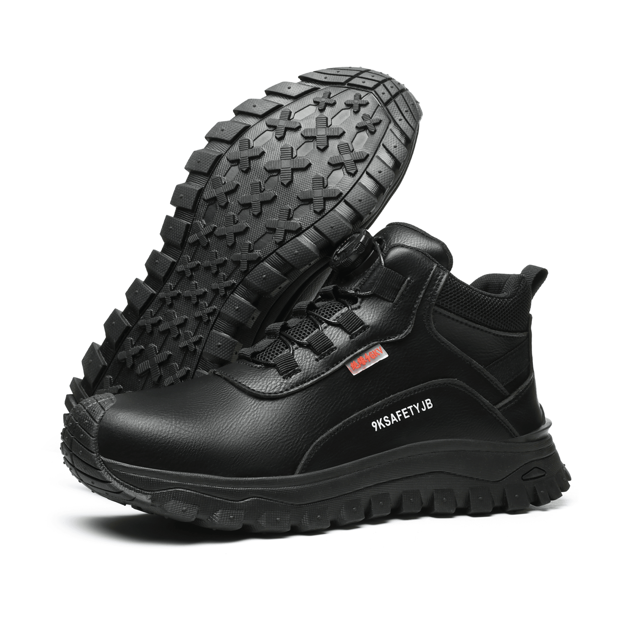 Women's Steel Toe Leather Work Boots - 6KV EH Safety | B323