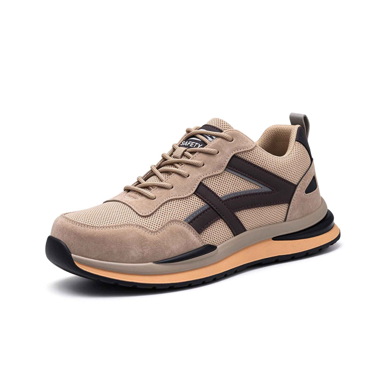 Women's Steel Toe Safety Work Sneakers - Slip Resistant Industrial Work Shoes  | B204