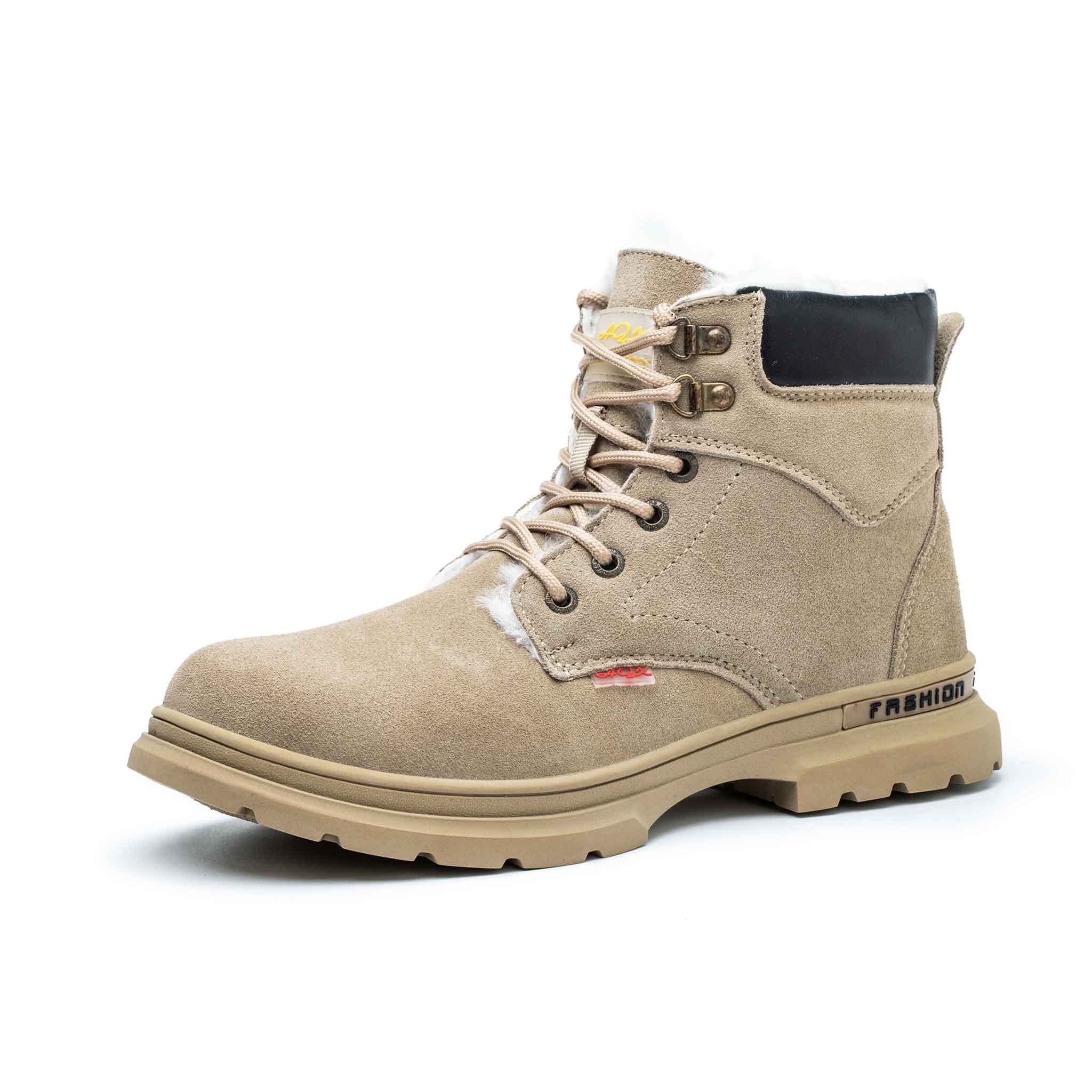 Mens fleece best sale lined work boots