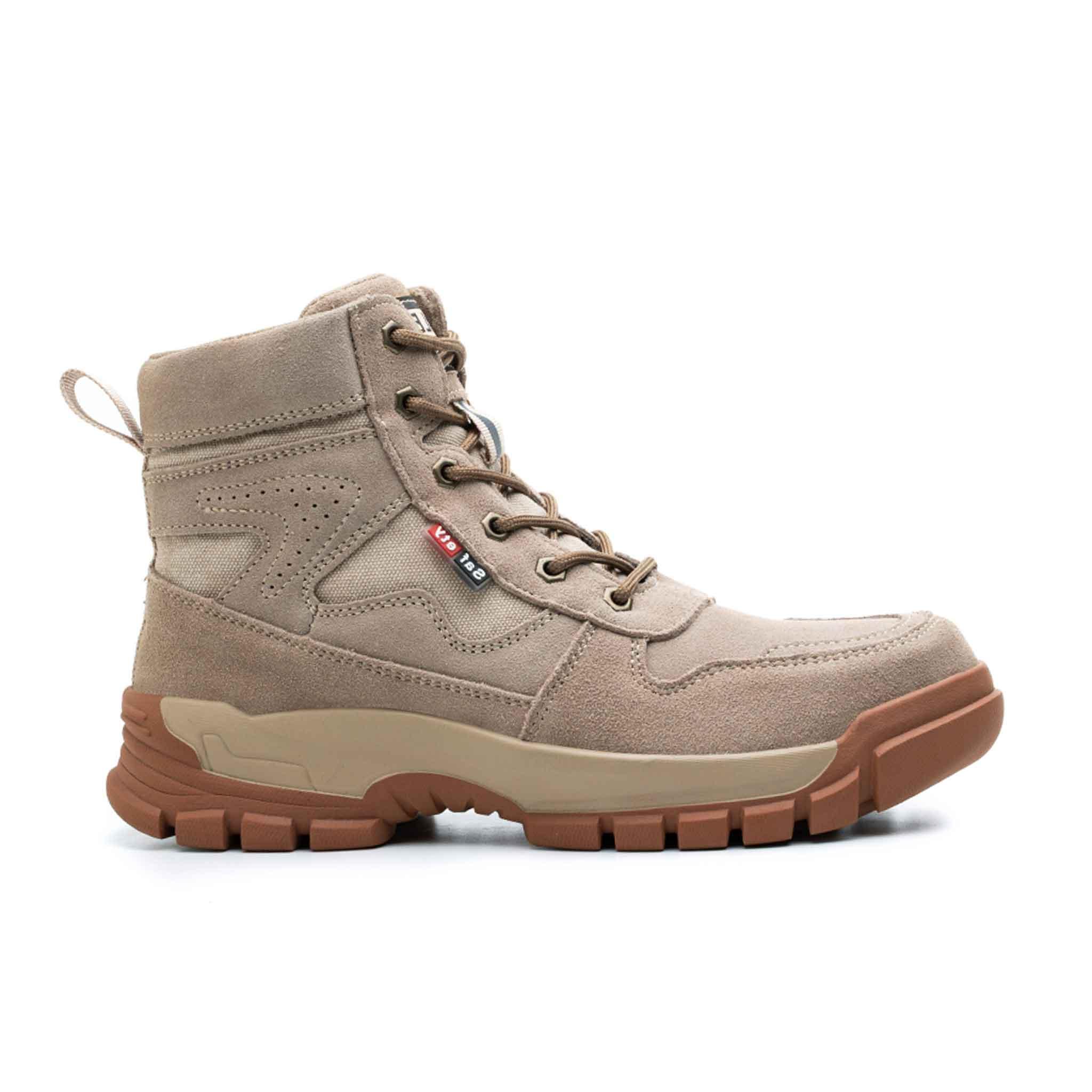 Women's Steel Toe Work Boots - Rubber Sole | B242