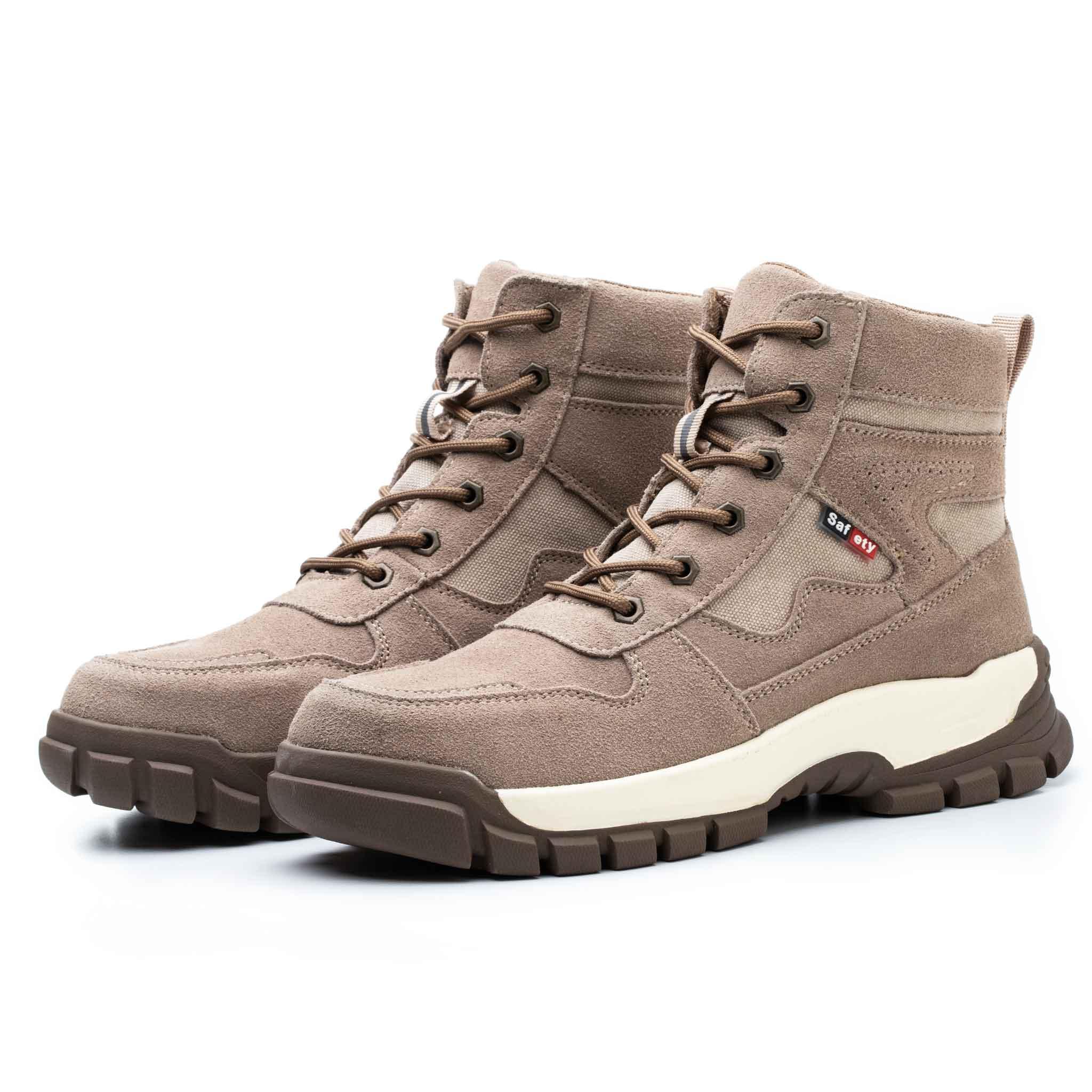 Women's Steel Toe Work Boots - Rubber Sole | B242