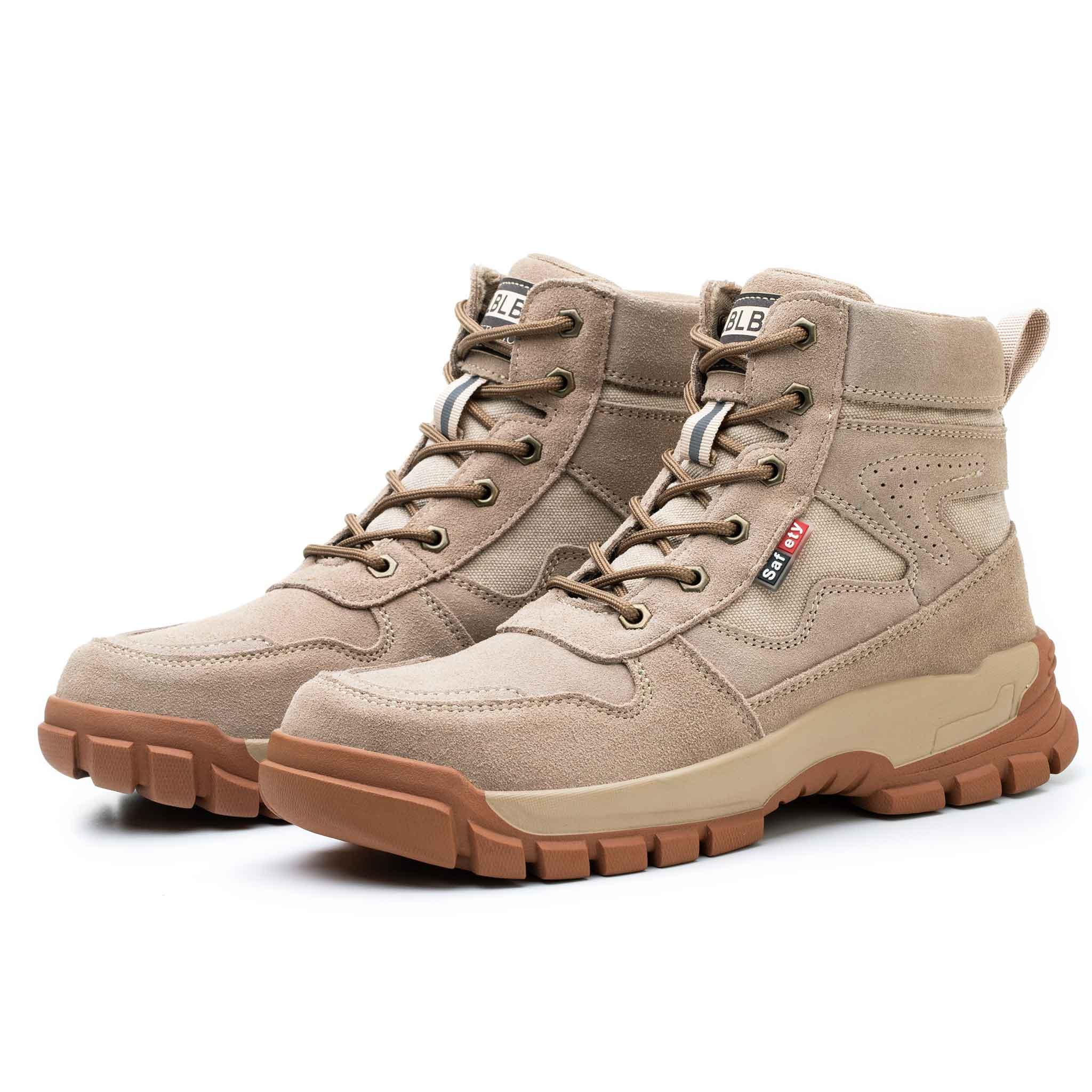 Women's Steel Toe Work Boots - Rubber Sole | B242