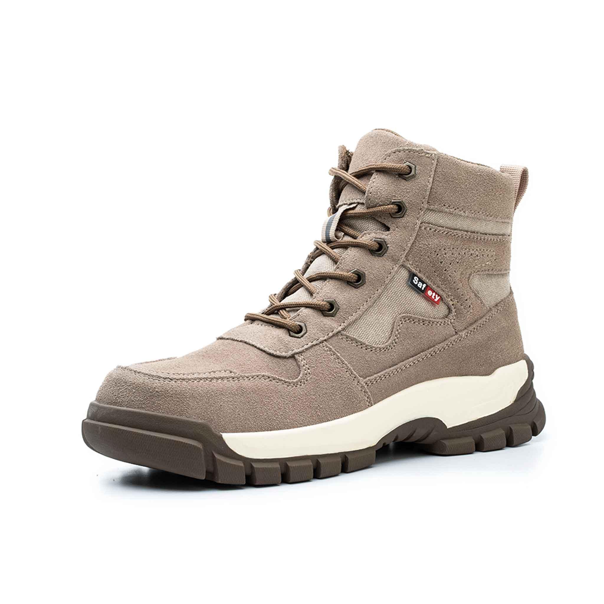 Women's Steel Toe Work Boots - Rubber Sole | B242