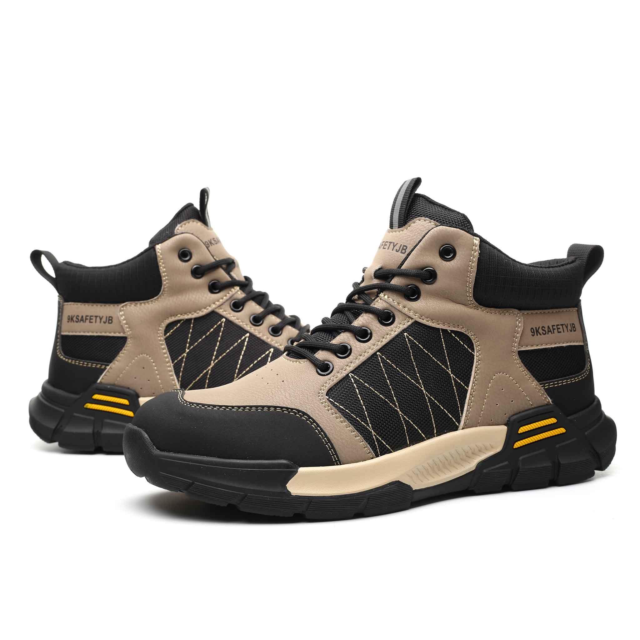 Women's Ultra-Light Steel Toe Boots - Slip Resistant | B277