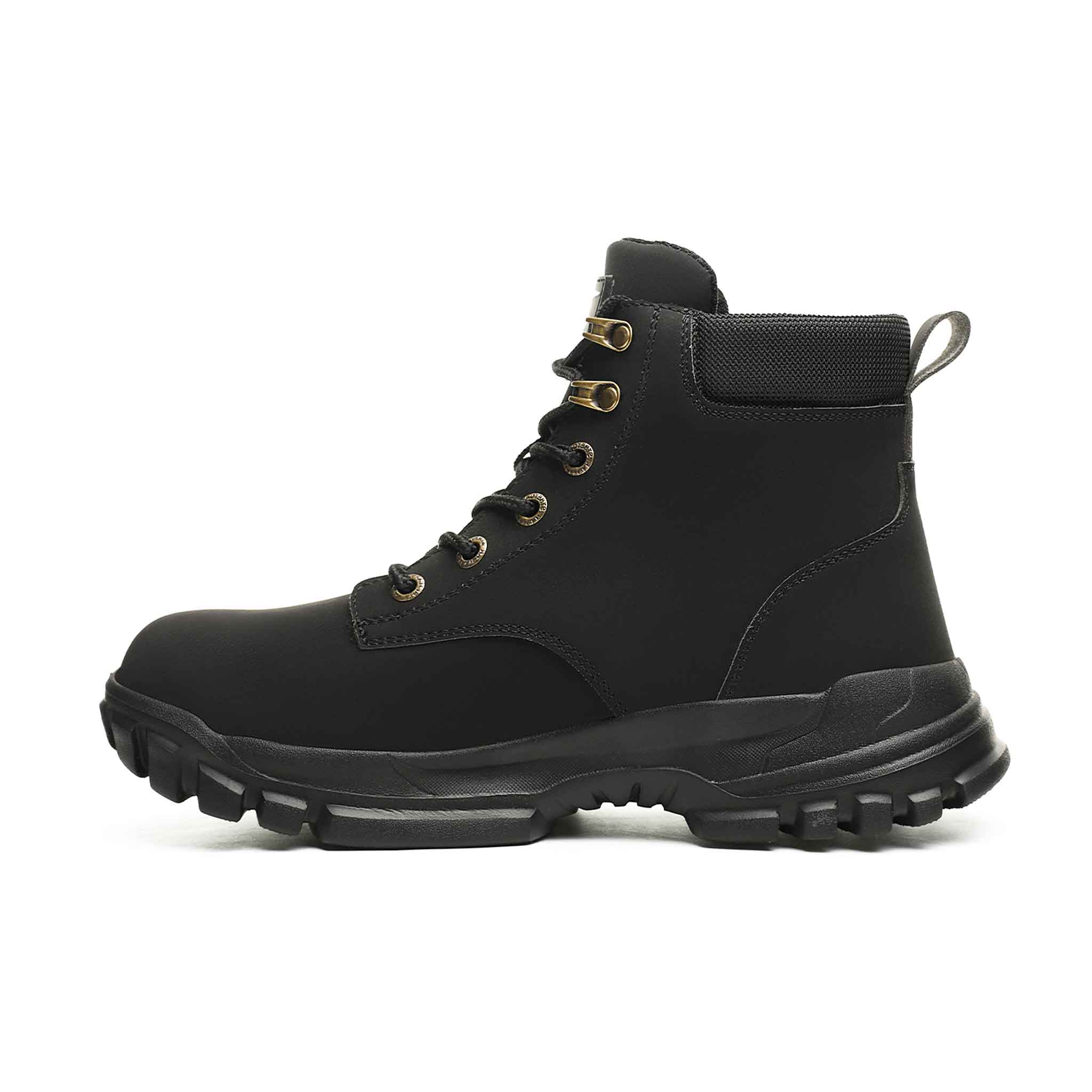 Women's black outlet steel toe boots