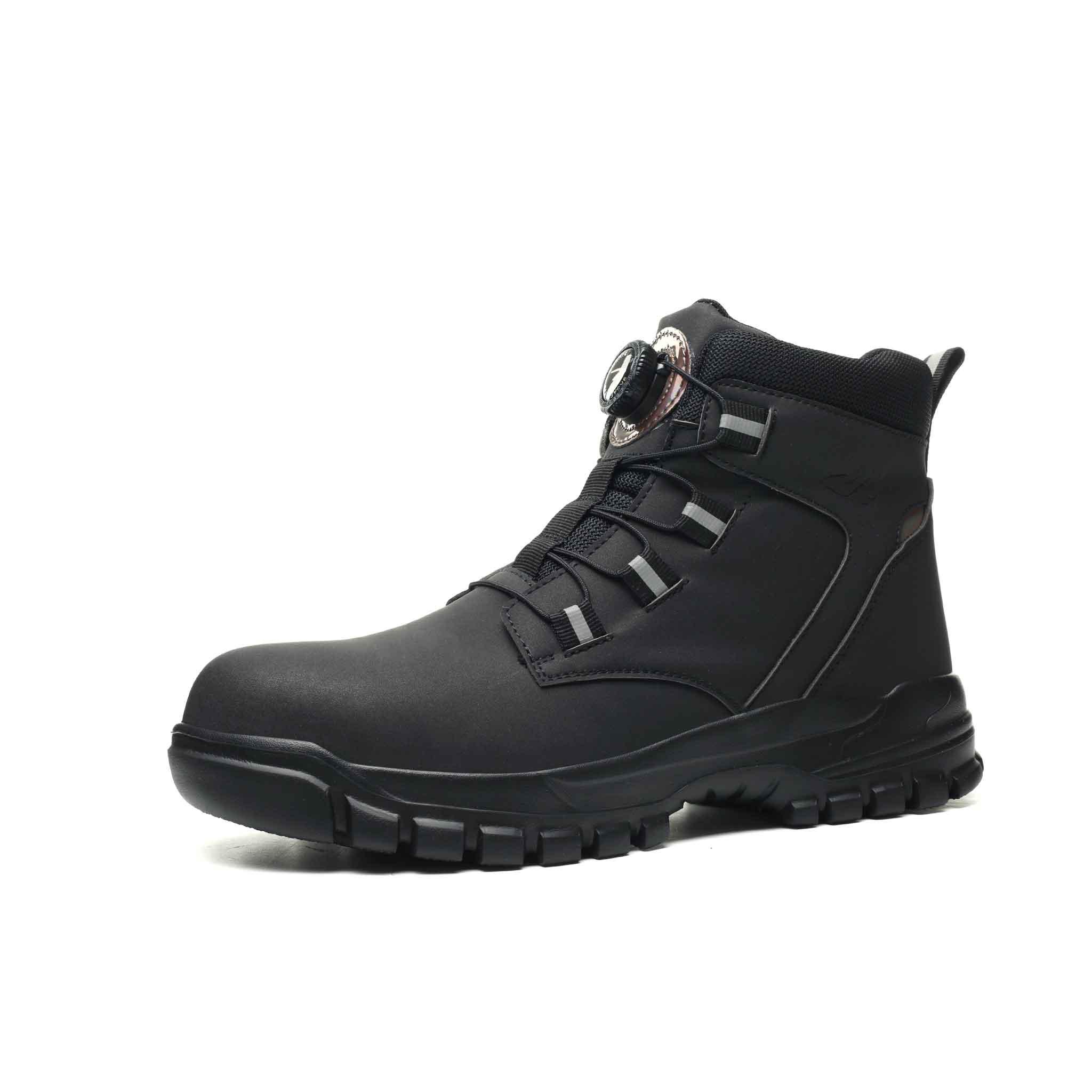 Women's Waterproof Steel Toe Work Boots - Easy-Tie Knob Lacing | B310