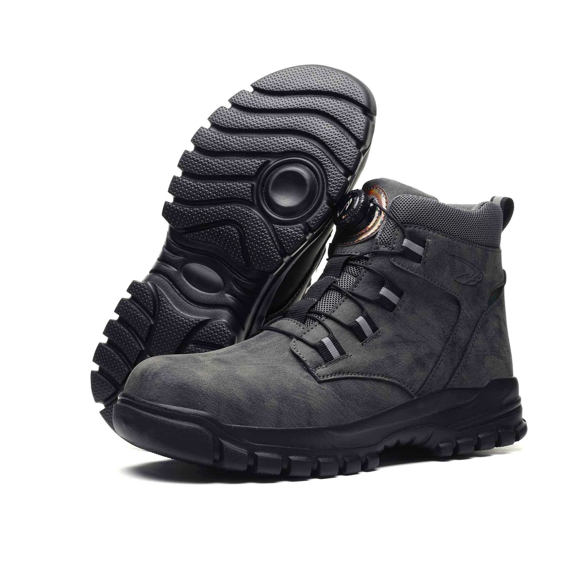 Women's Waterproof Steel Toe Work Boots - Easy-Tie Knob Lacing | B310