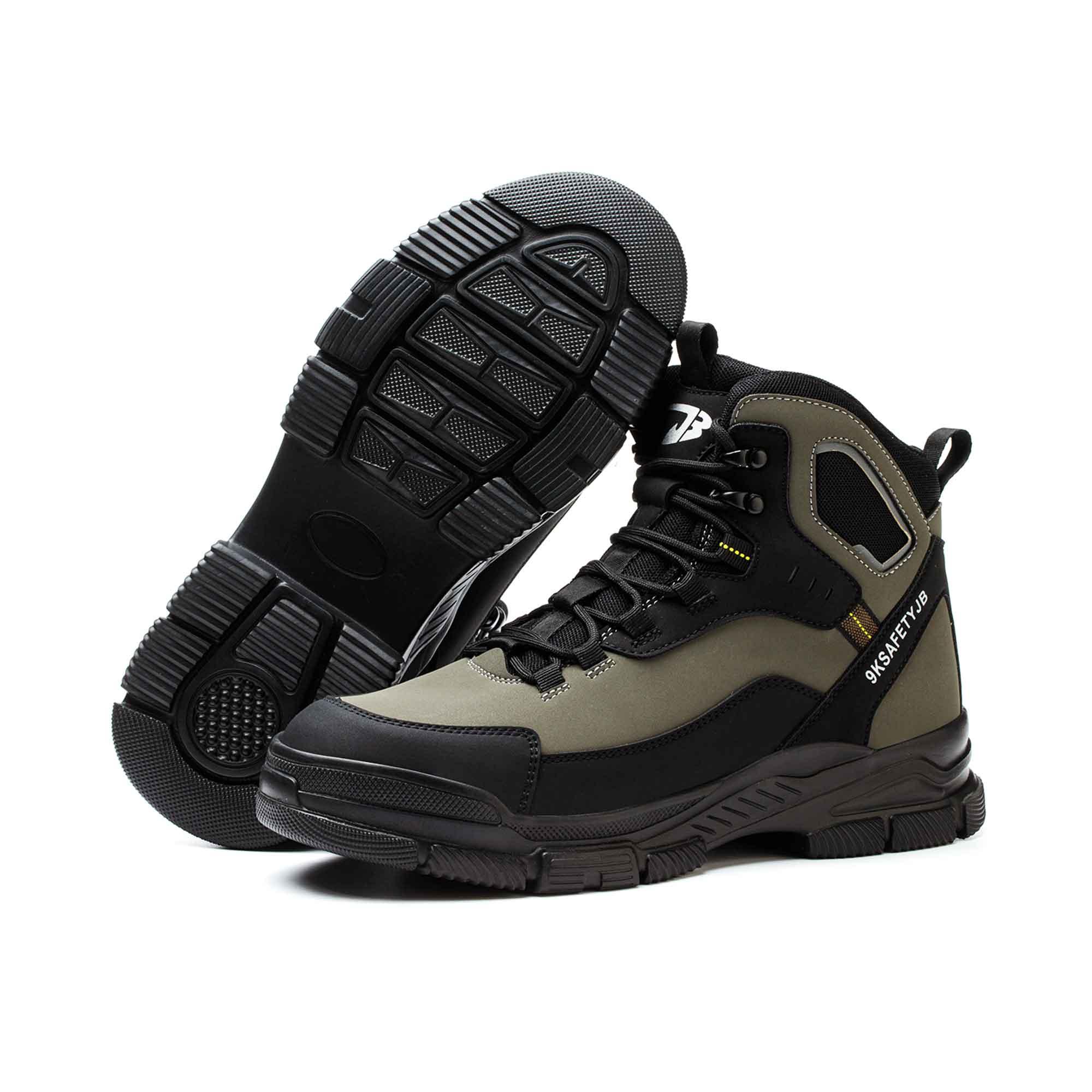 Women's Waterproof Steel Toe Work Boots - Slip Resistant | B312