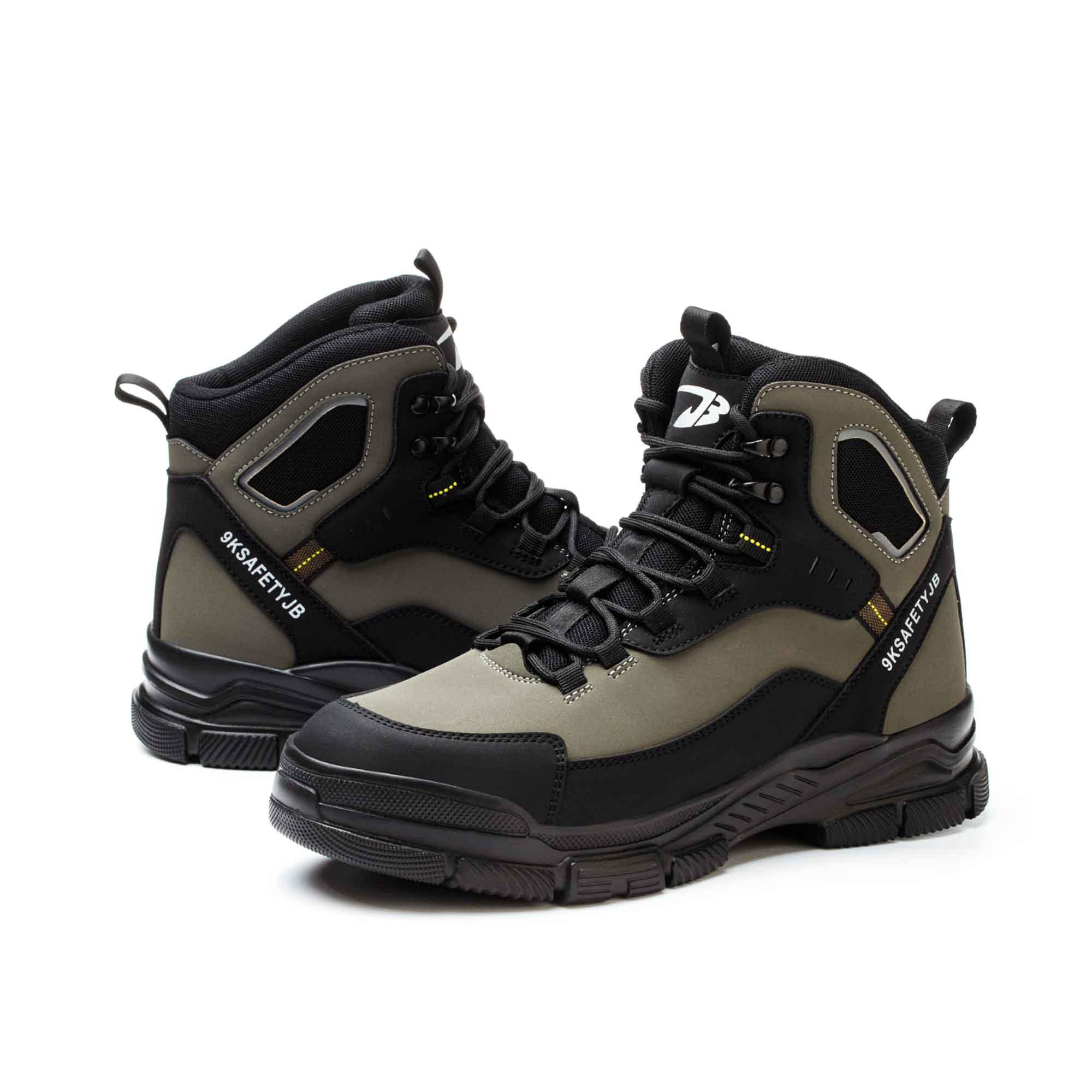 Women's Waterproof Steel Toe Work Boots - Slip Resistant | B312