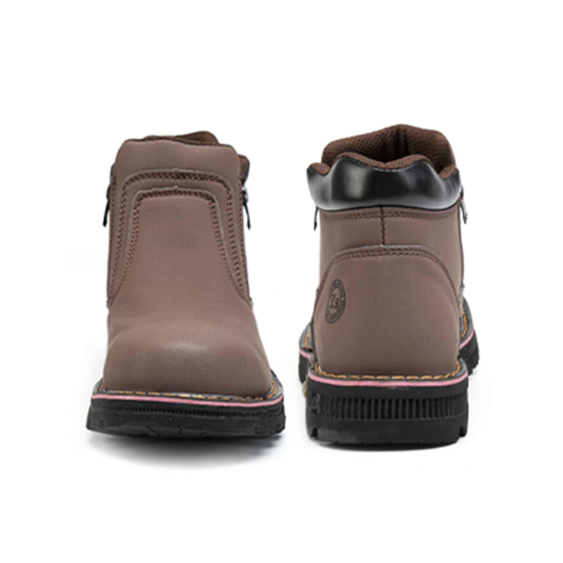 Men's Steel Toe Side Zip Boots - Slip Resistant | B129 - USINE PRO Footwear