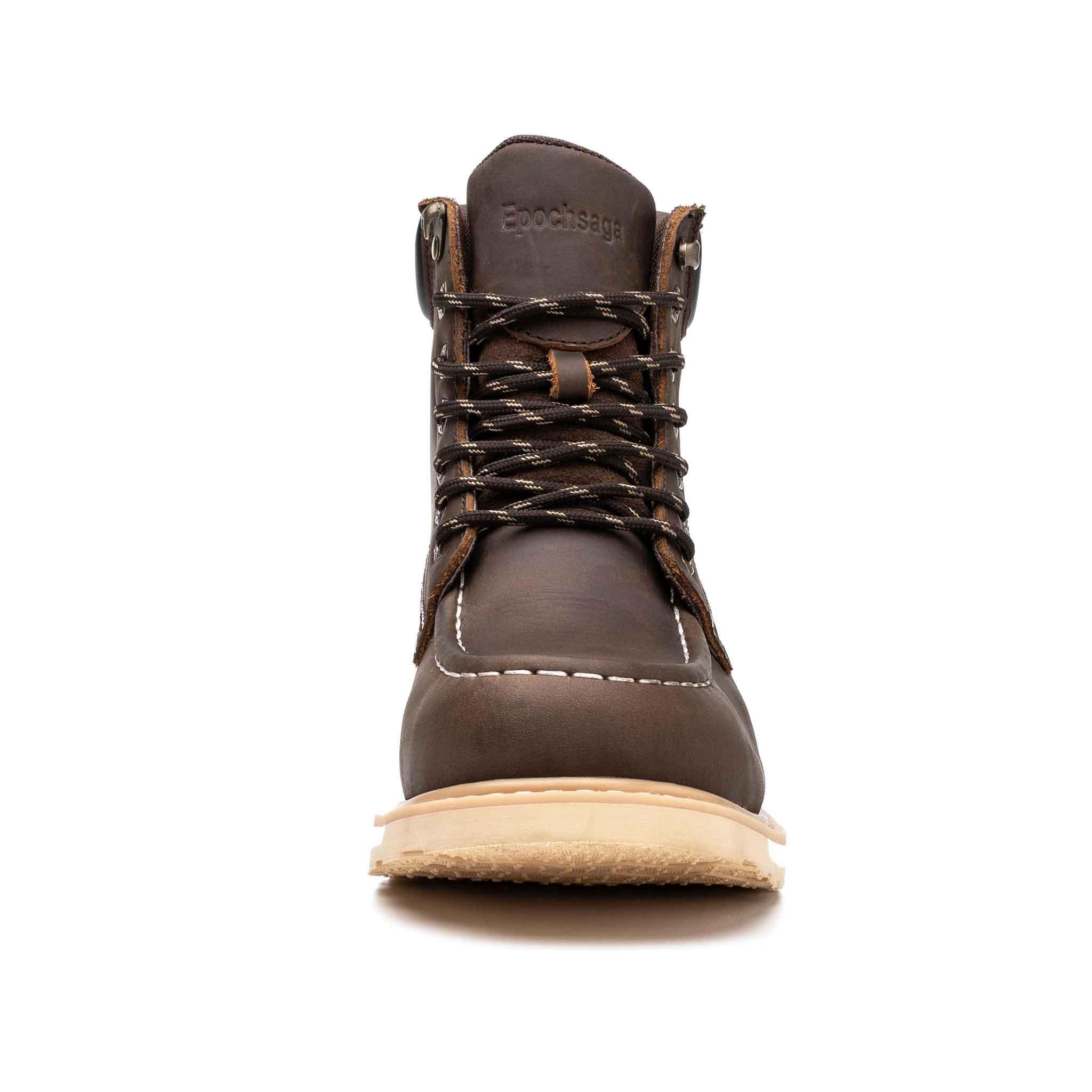 Men's Steel Toe Waterproof Work Boots - Rubber Sole | H004