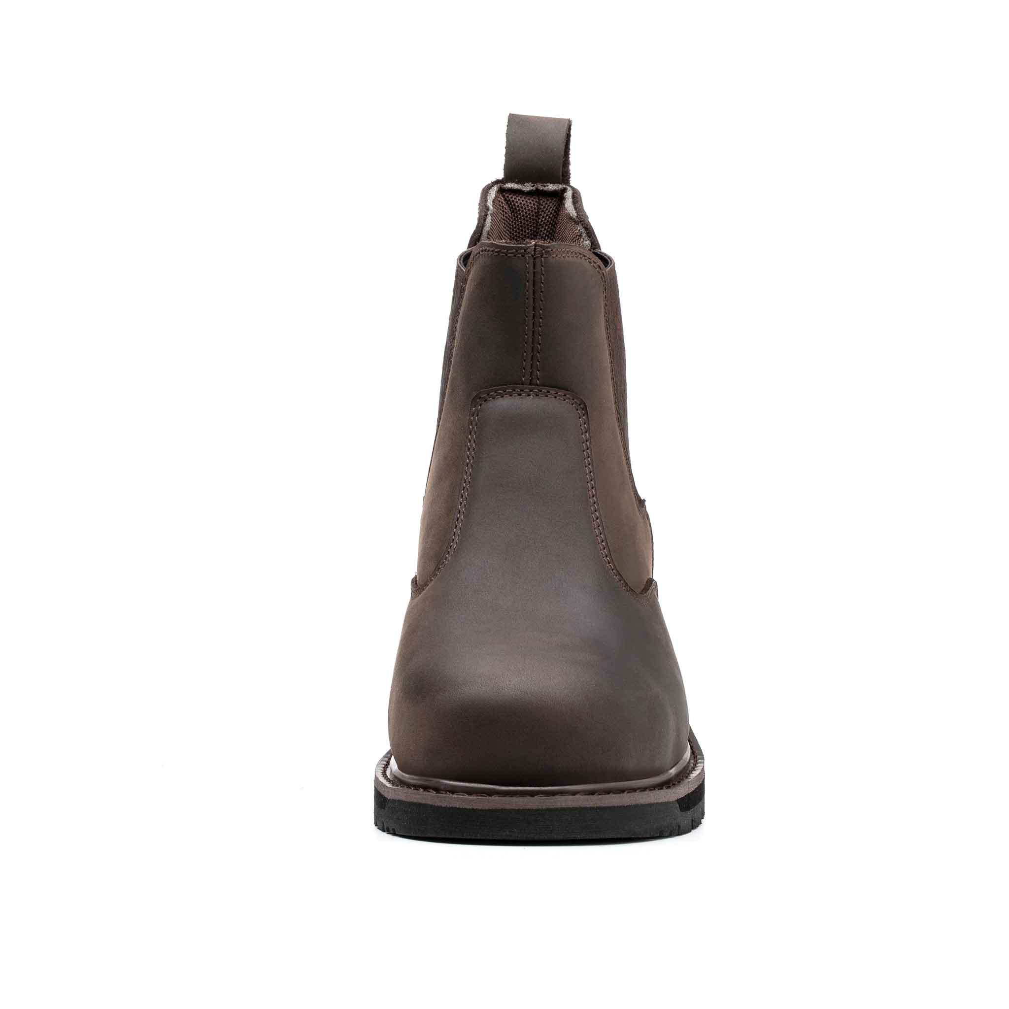 Women's Steel Toe Chelsea Boots - Rubber Sole | H003