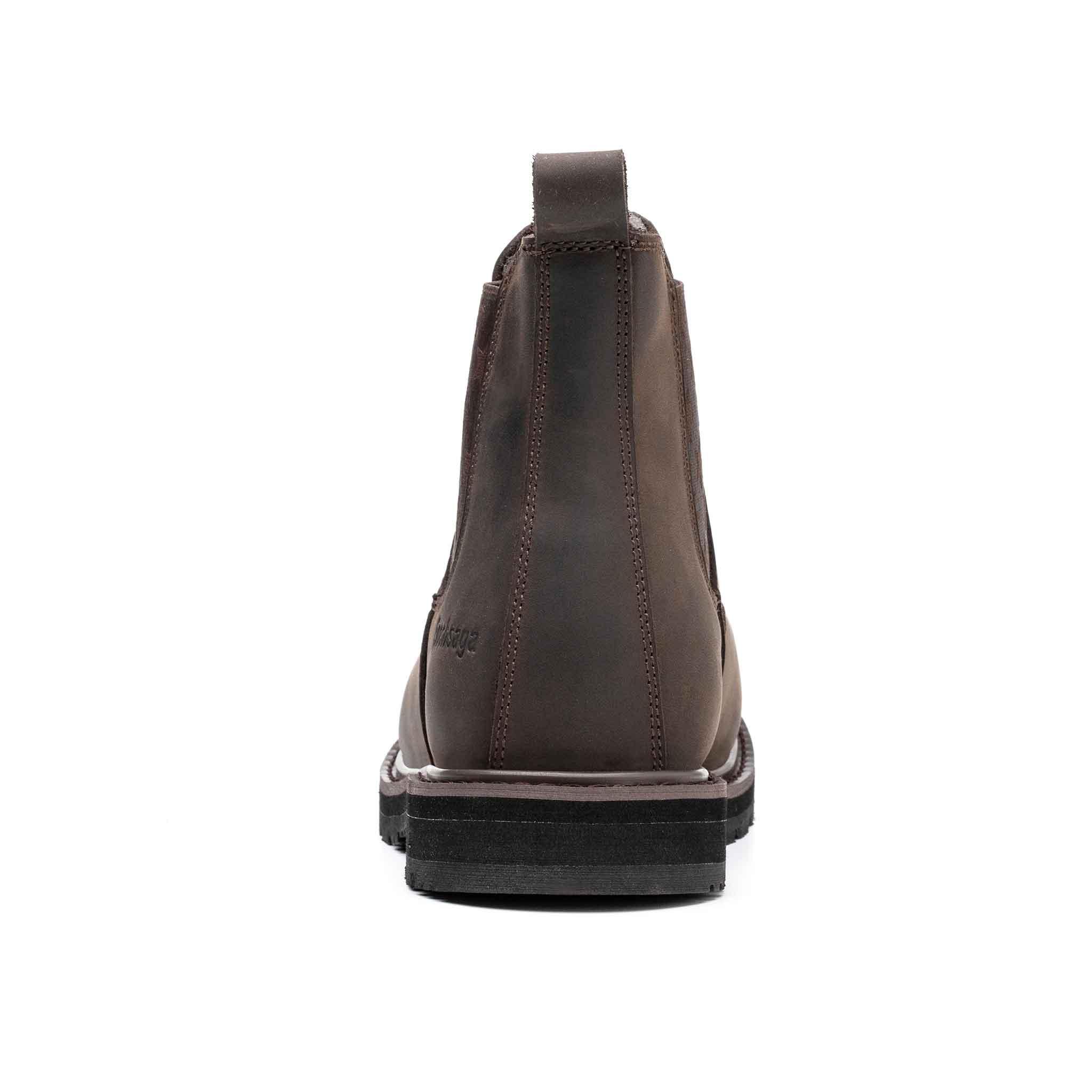 Women's Steel Toe Chelsea Boots - Rubber Sole | H003