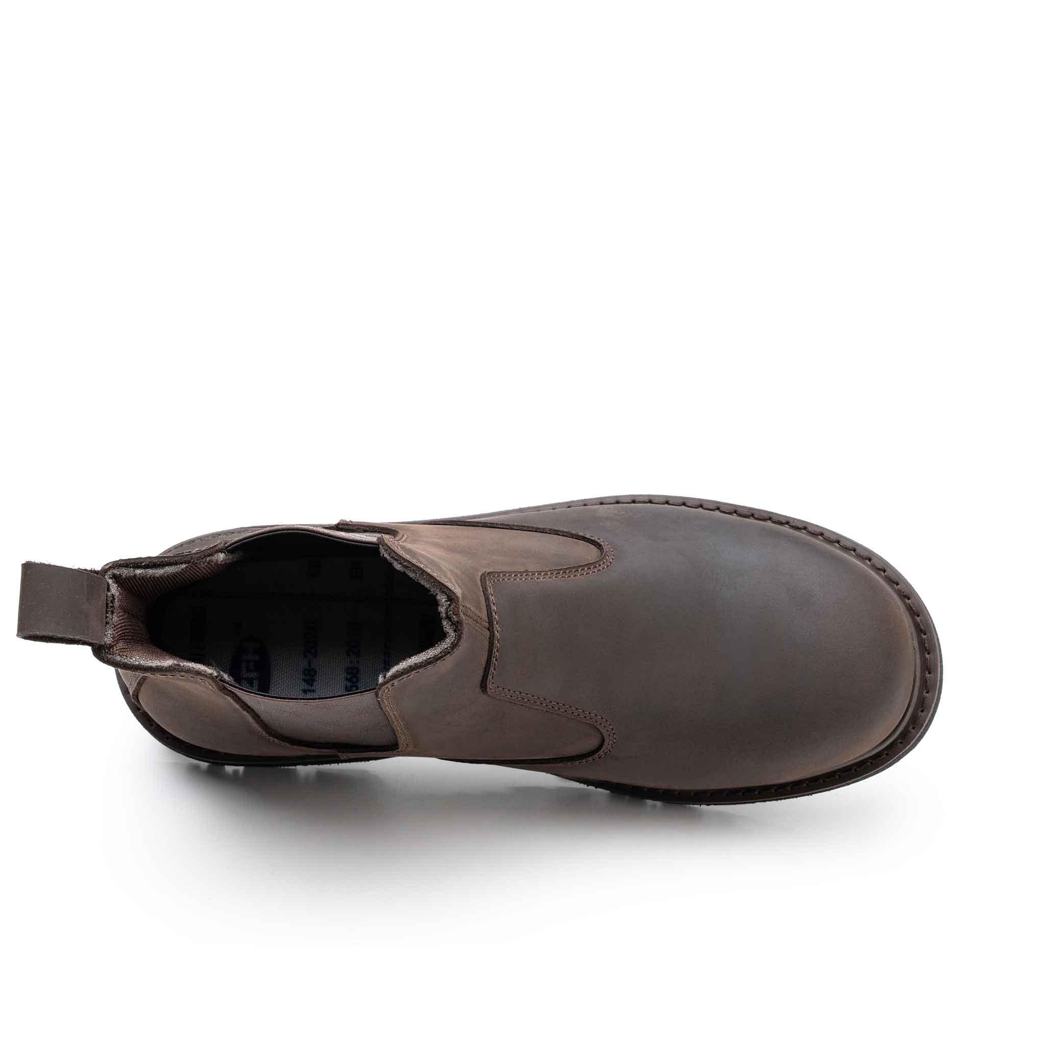 Women's Steel Toe Chelsea Boots - Rubber Sole | H003