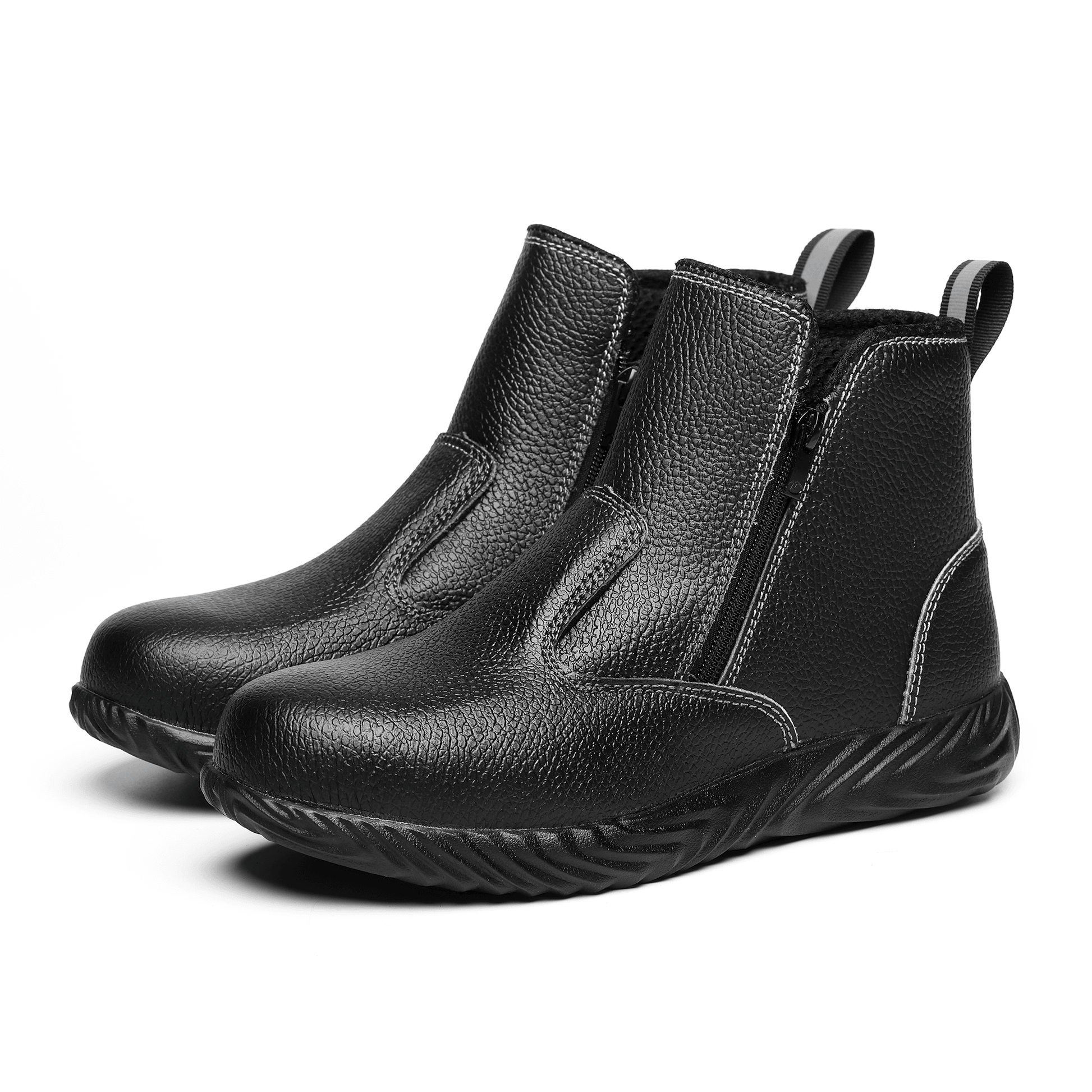 Women's Steel Toe Chelsea Boots - Side Zip | B235 - USINE PRO Footwear