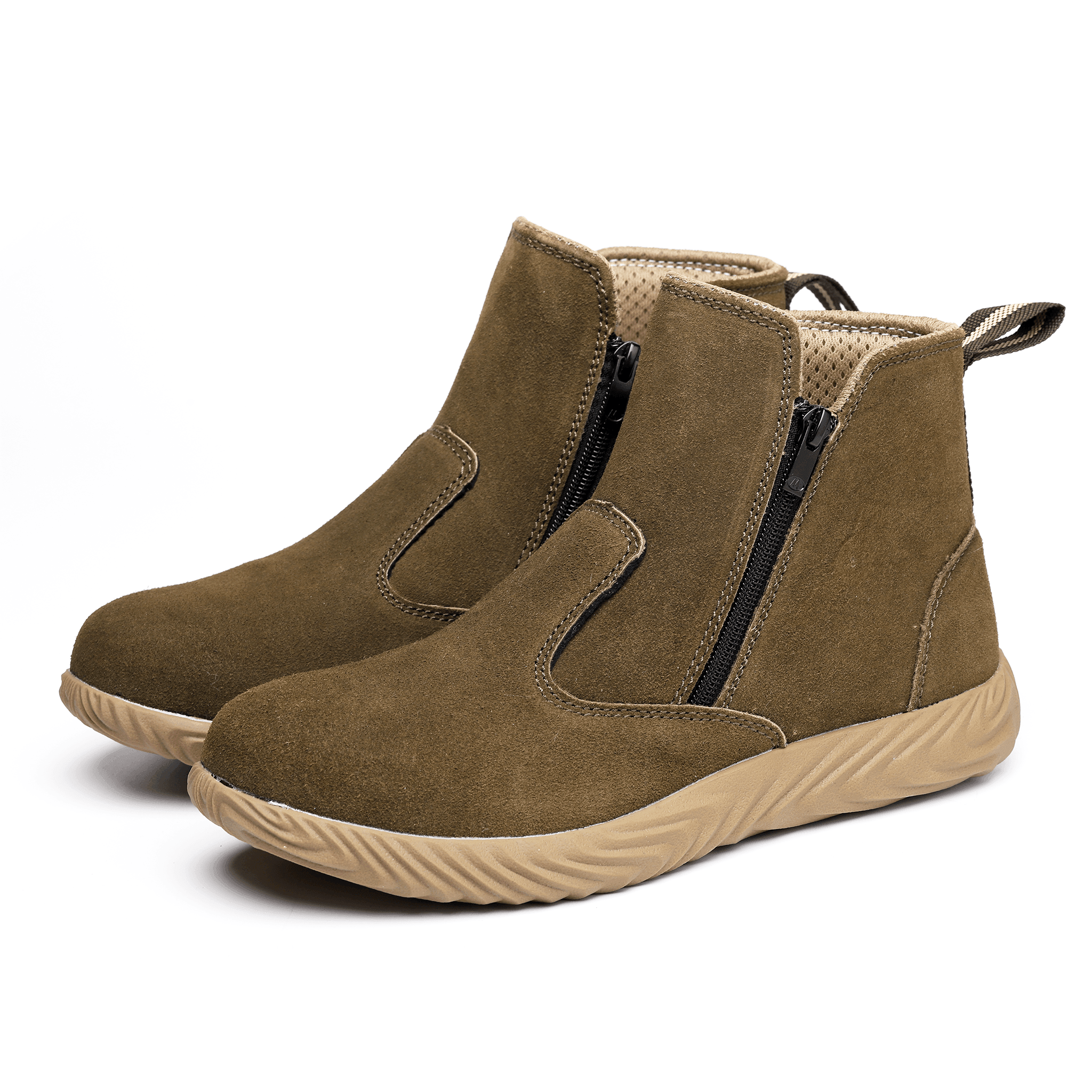 Women's Steel Toe Chelsea Boots - Side Zip | B235 - USINE PRO Footwear