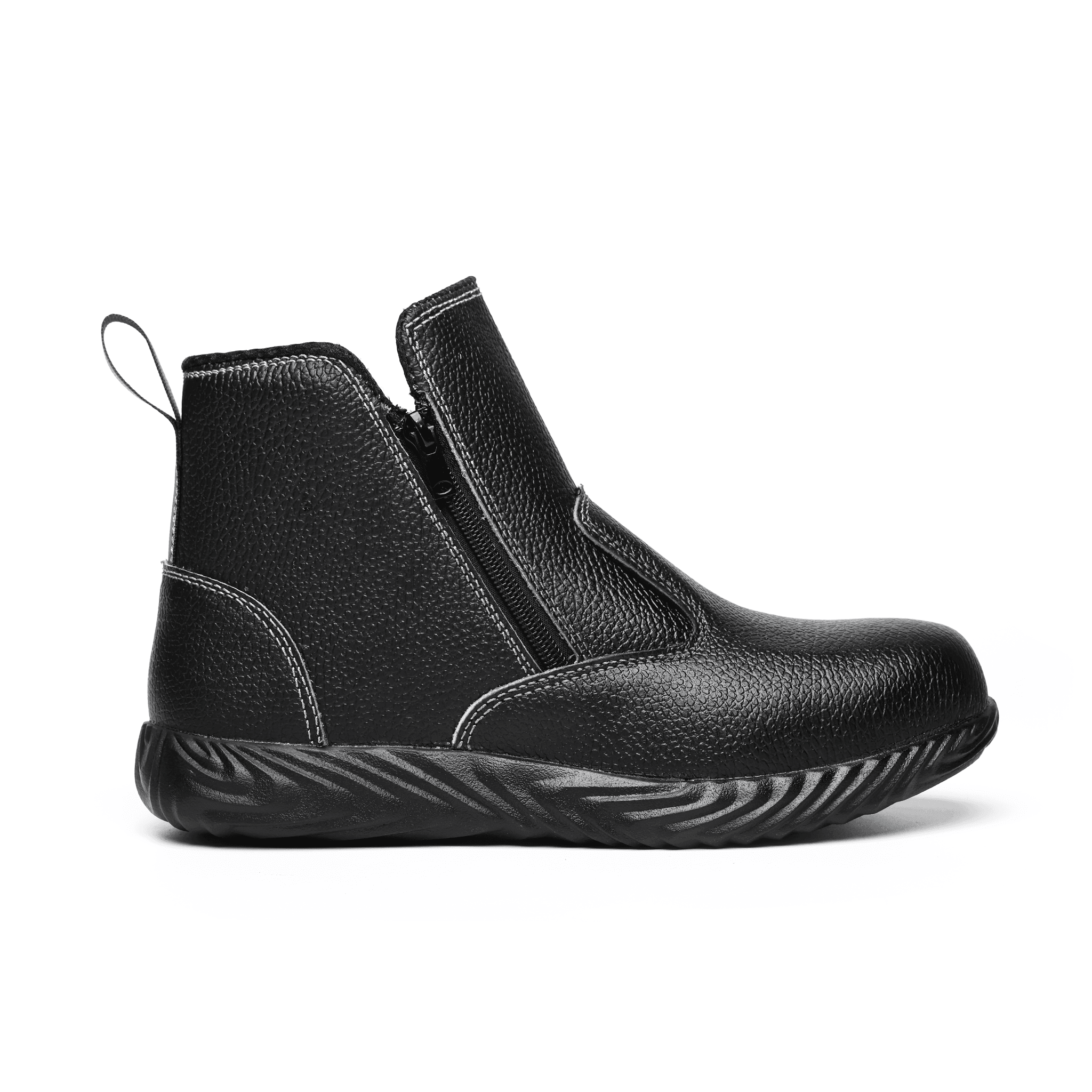 Women's Steel Toe Chelsea Boots - Side Zip | B235 - USINE PRO Footwear