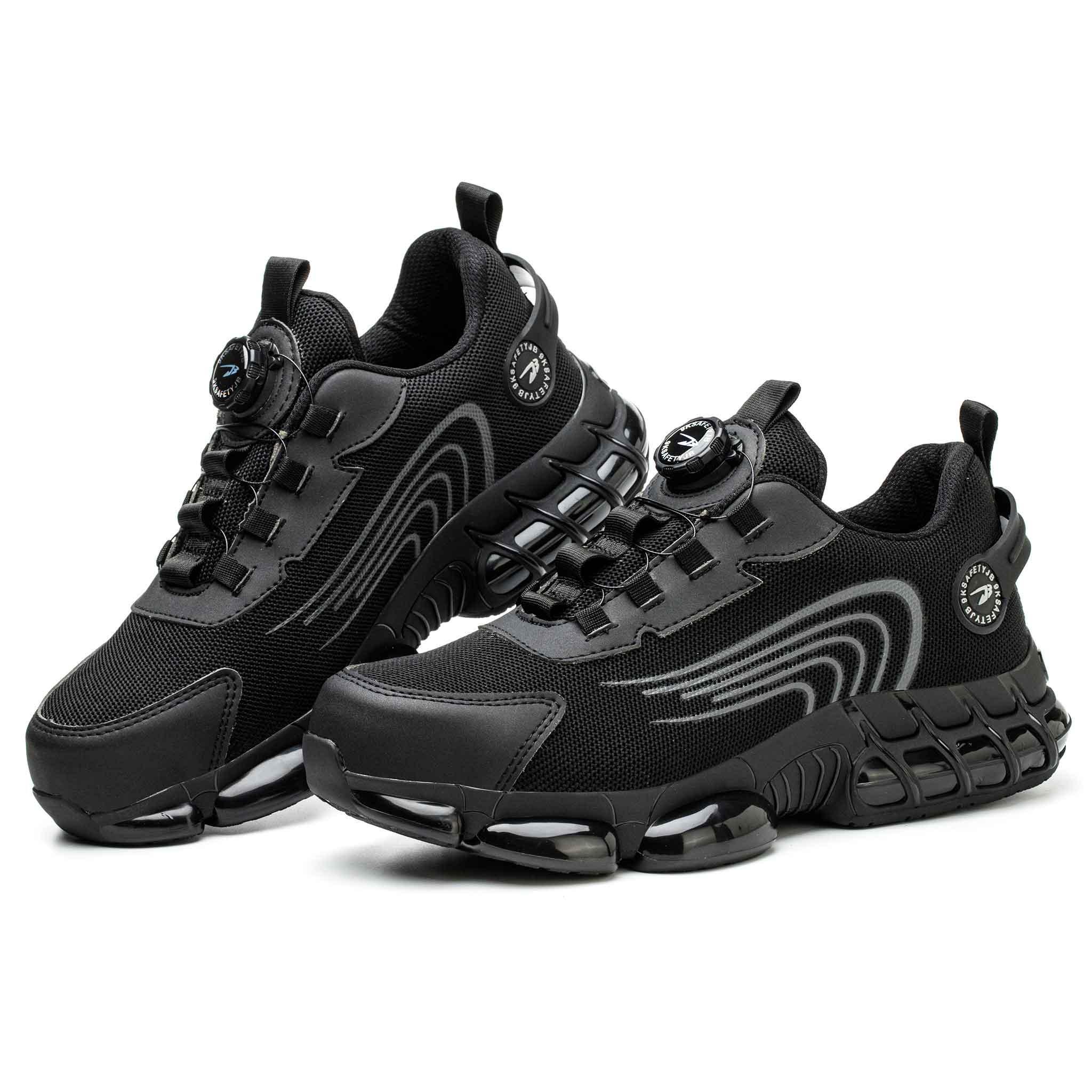 Women's Steel Toe Work Shoes - Rotating Shoelace | B216 - USINE PRO Footwear