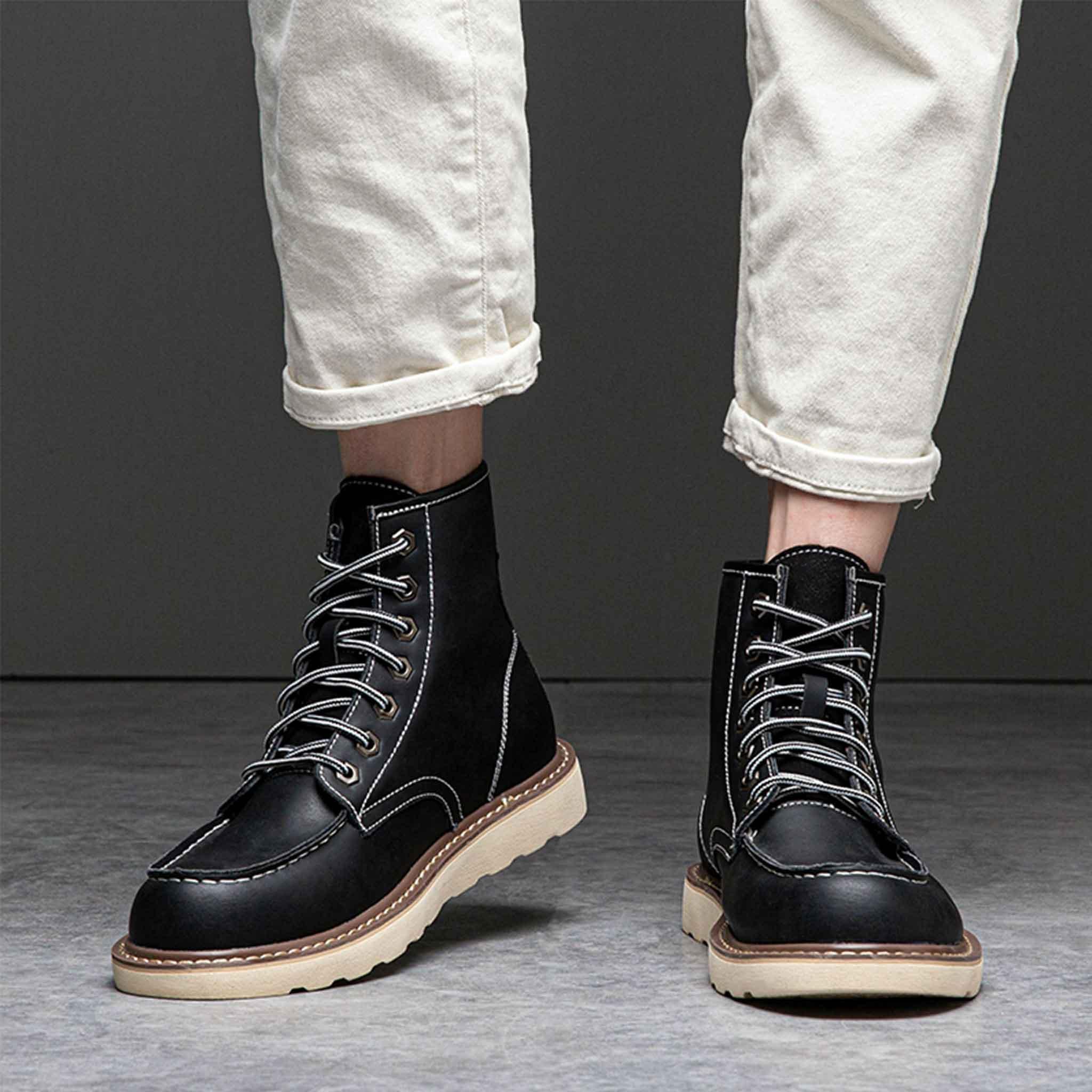 Men's 6" Soft Toe Work Boots - Classic Moc | C001 - USINE PRO Footwear