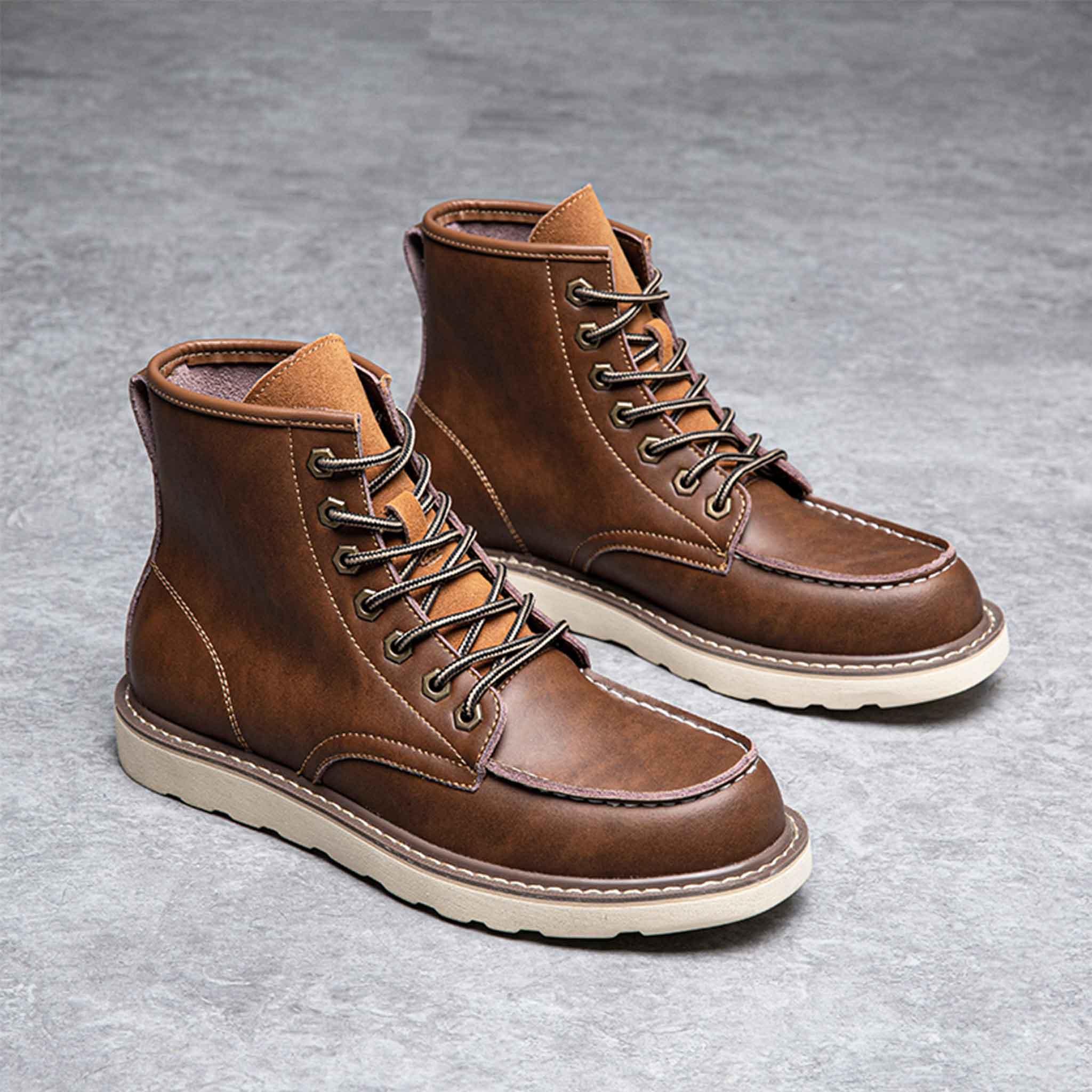 Men's 6" Soft Toe Work Boots - Classic Moc | C001 - USINE PRO Footwear