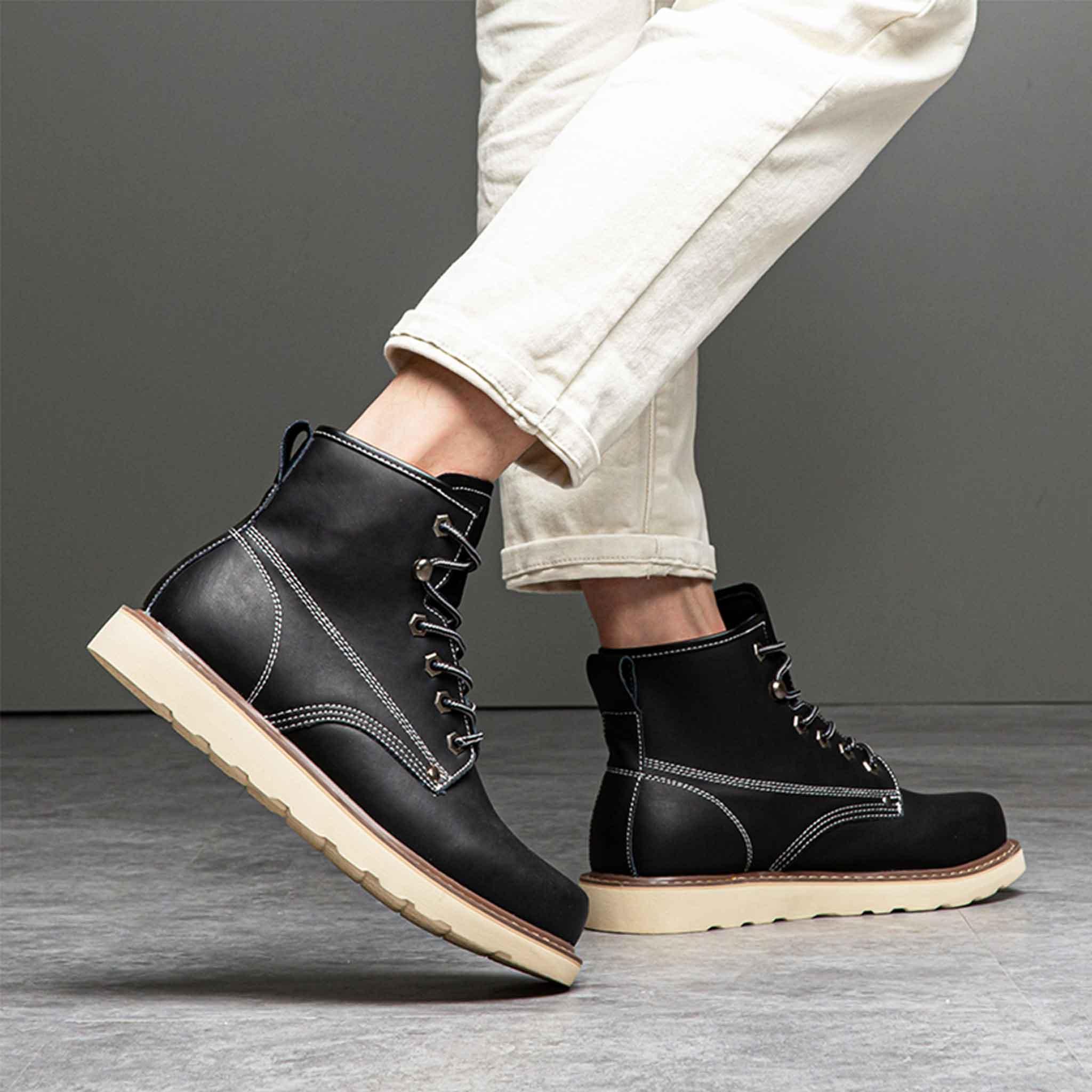 Wedge soled outlet boots