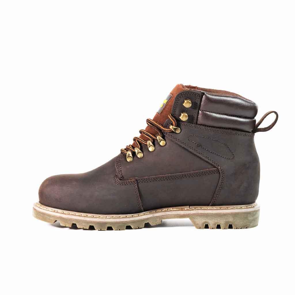 Men's 6" Steel Toe Boots - Genuine Leather | U001 - USINE PRO Footwear