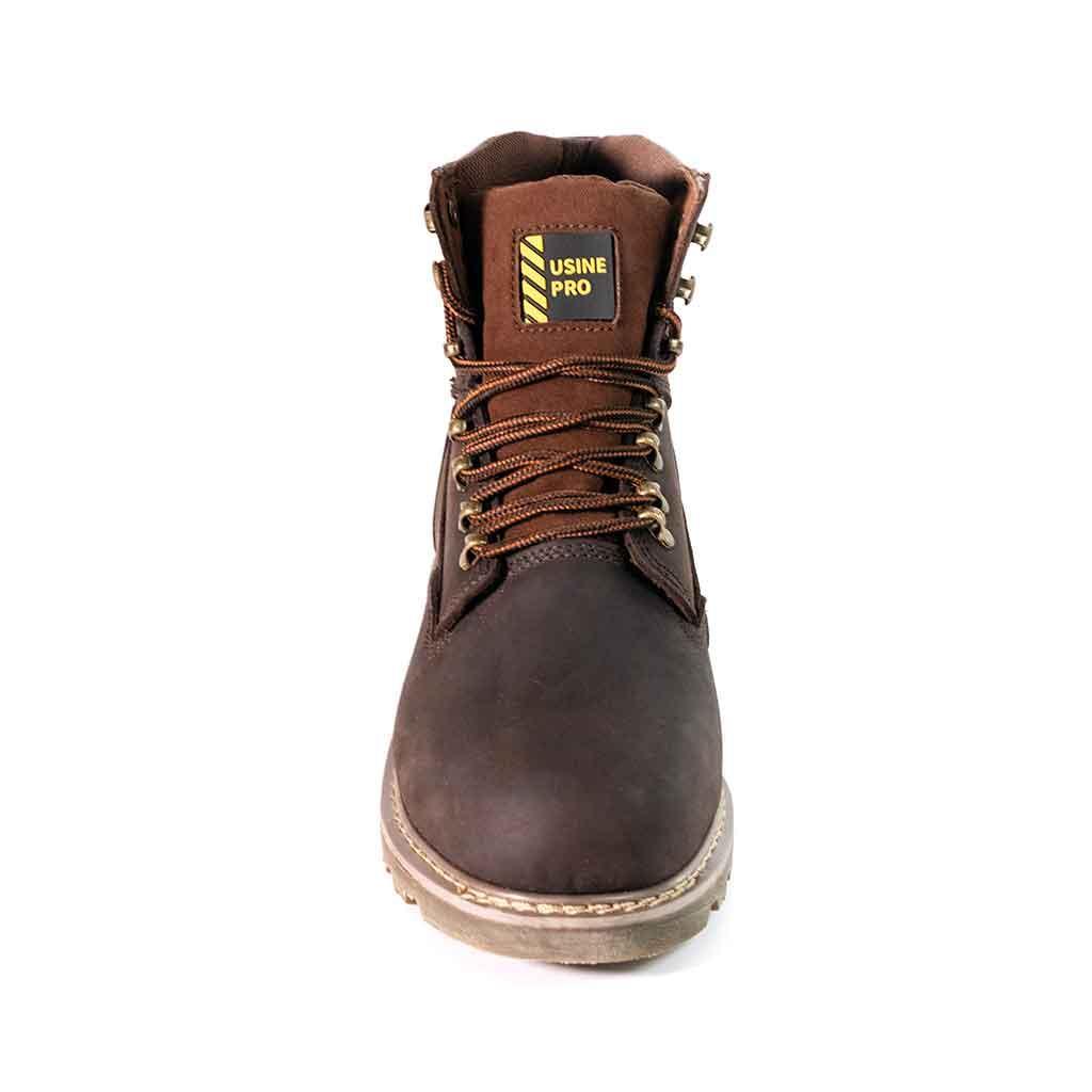 Men's 6" Steel Toe Boots - Genuine Leather | U001 - USINE PRO Footwear