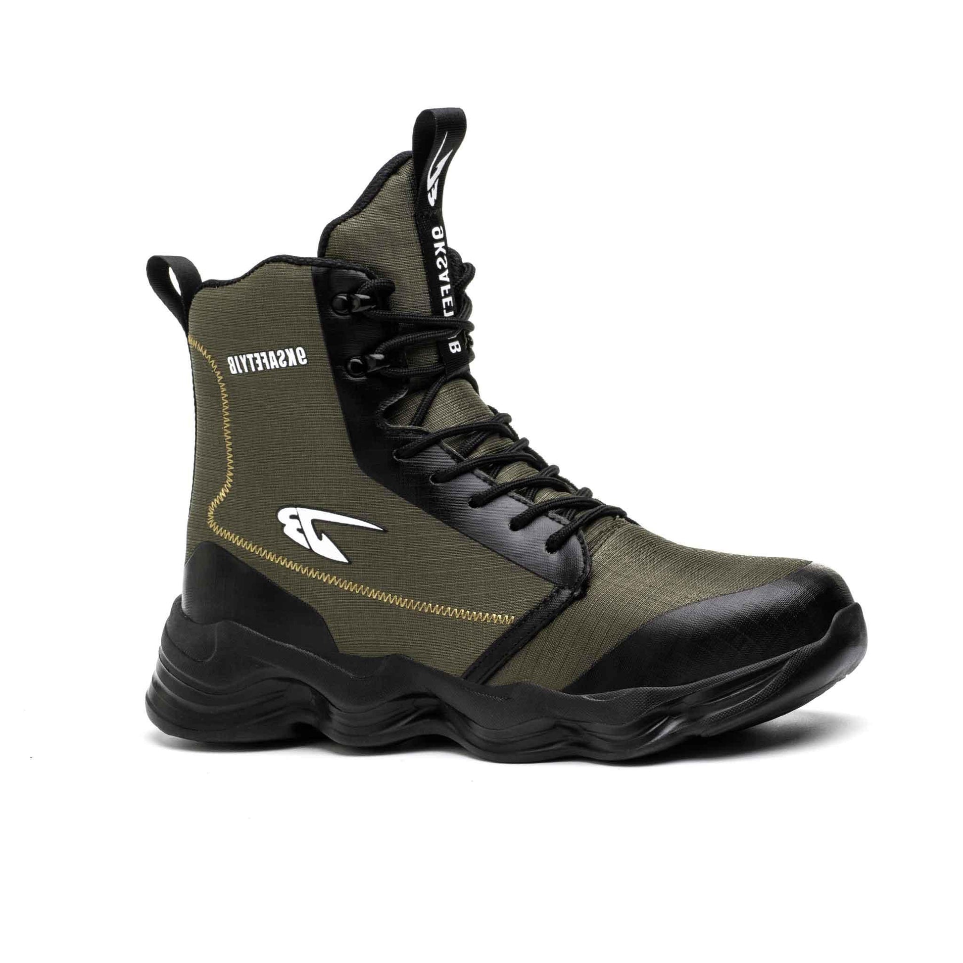 Men's 8" Steel Toe Boots - Slip Resistant | B158 - USINE PRO Footwear