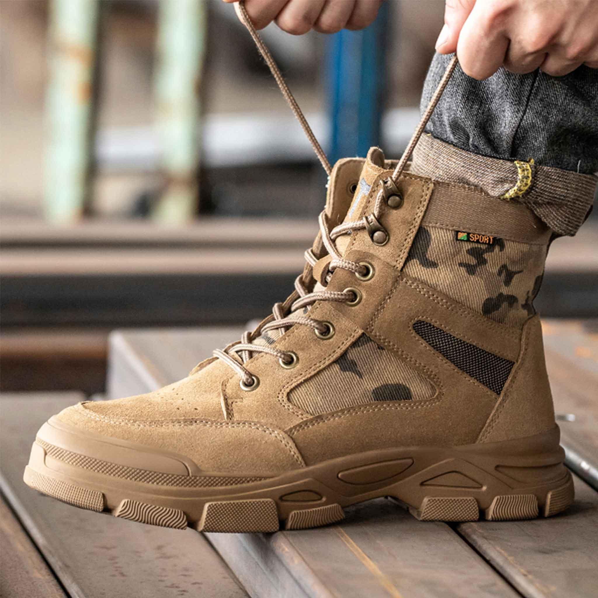 Men's Steel Toe Boots - Fire Resistant | Z006 - USINE PRO Footwear