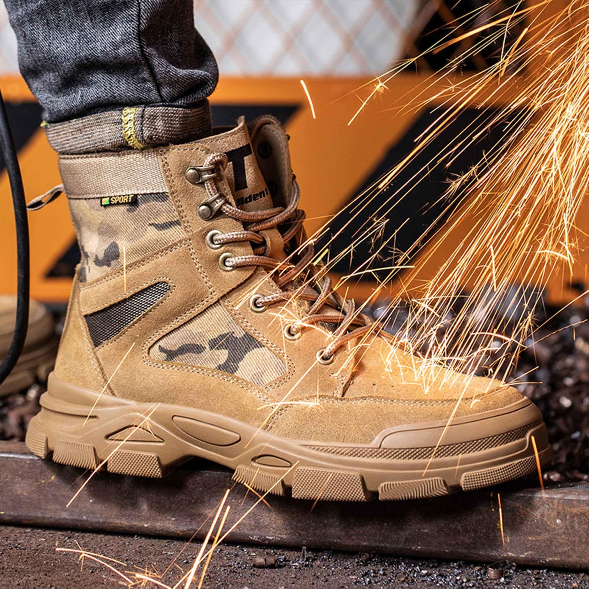 Men's Steel Toe Boots - Fire Resistant | Z006 - USINE PRO Footwear