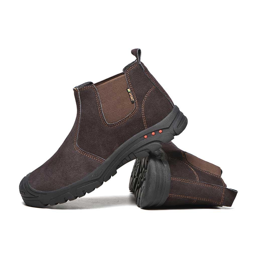 Men's Steel Toe Chelsea Boots - Slip Resistant | B117 - USINE PRO Footwear
