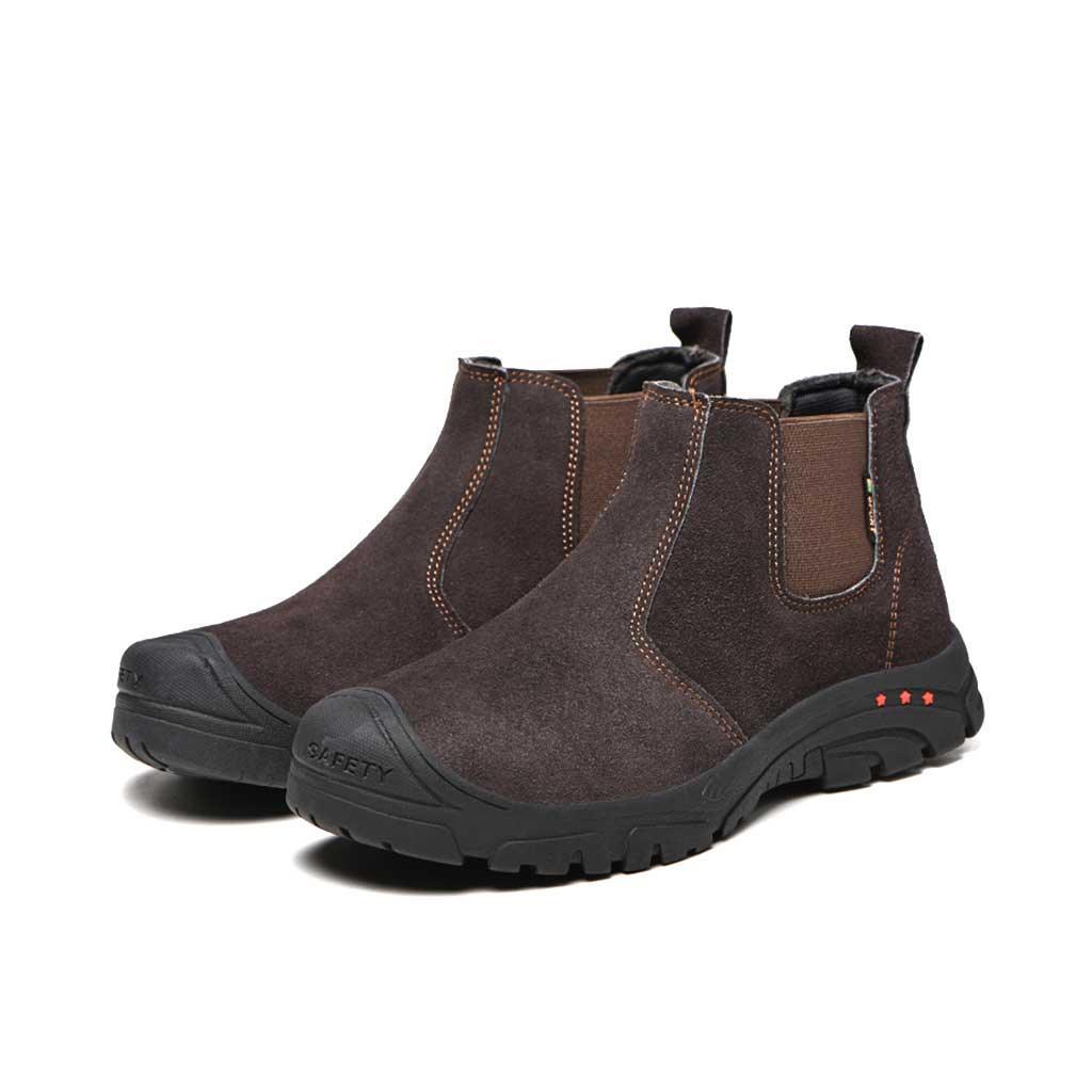 Men's Steel Toe Chelsea Boots - Slip Resistant | B117 - USINE PRO Footwear