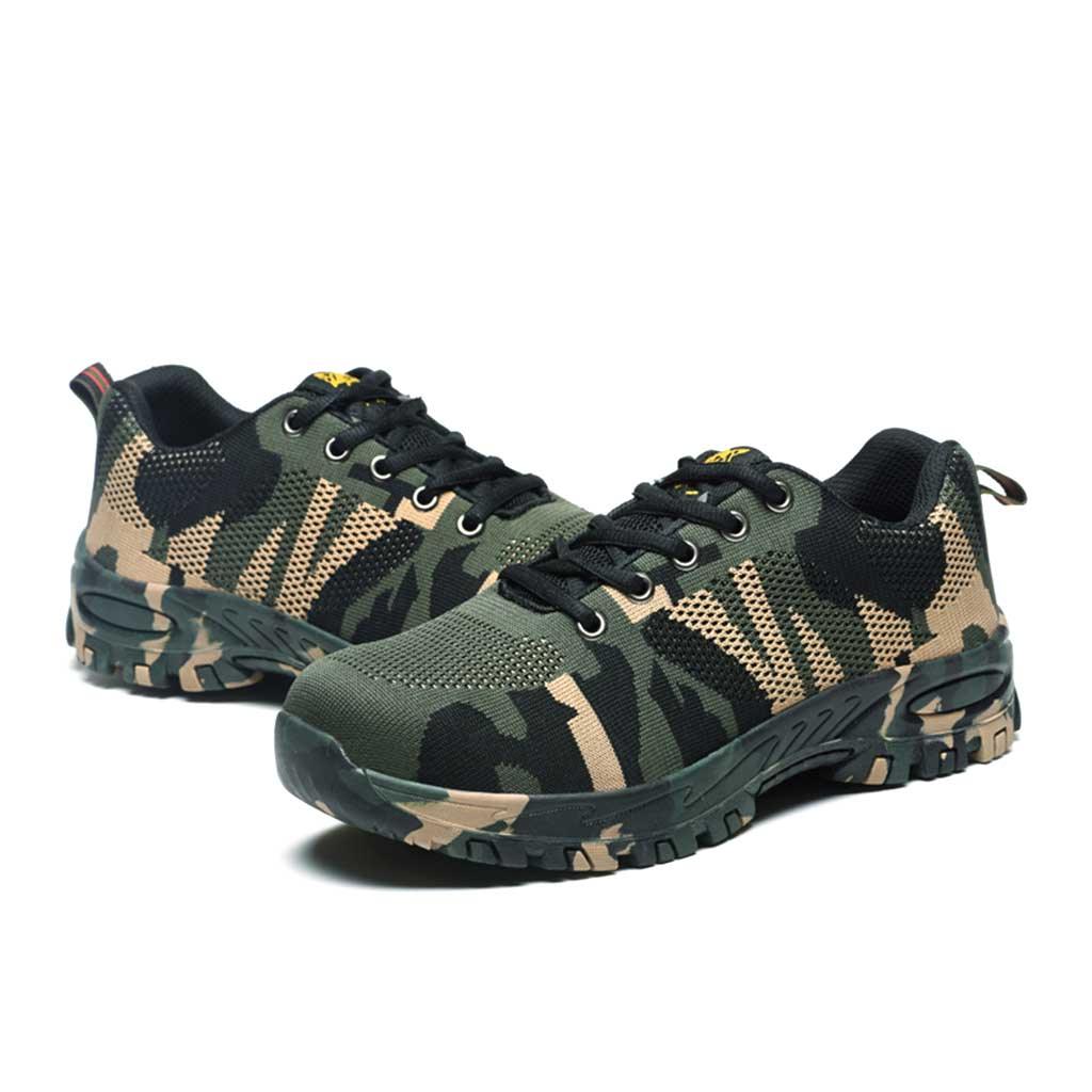 Men's Steel Toe Shoes - Camouflage | B124 - USINE PRO Footwear