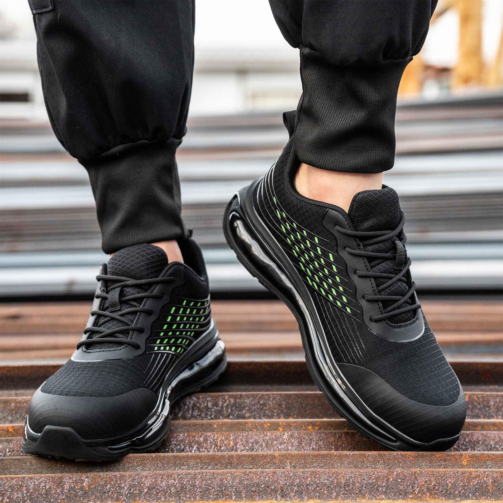 Men's Steel Toe Sneakers - Full Air Cushion | B178 - USINE PRO Footwear