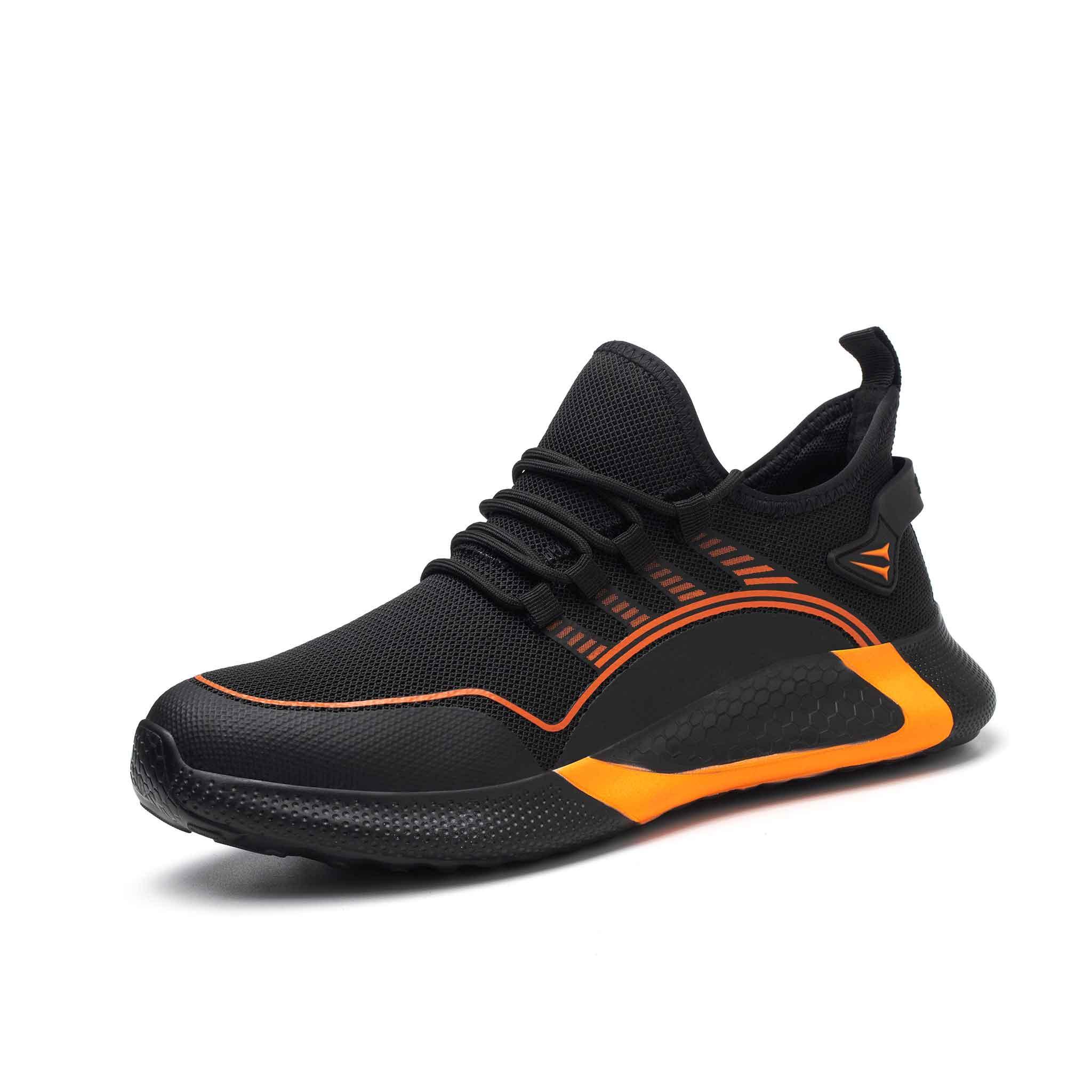Black steel toe sneakers shop