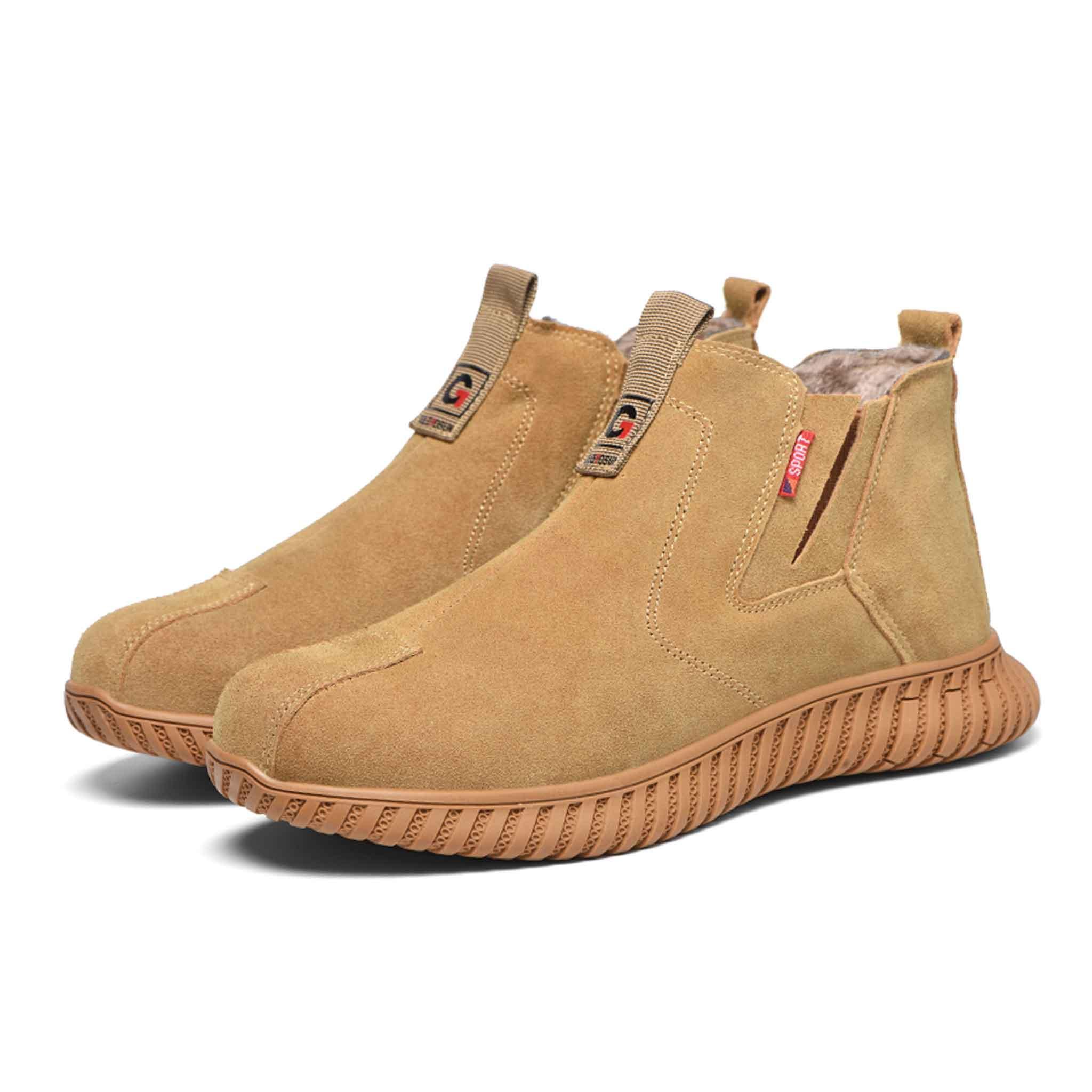 Women's Steel Toe Chelsea Boots - Fleece lined | B172 - USINE PRO Footwear