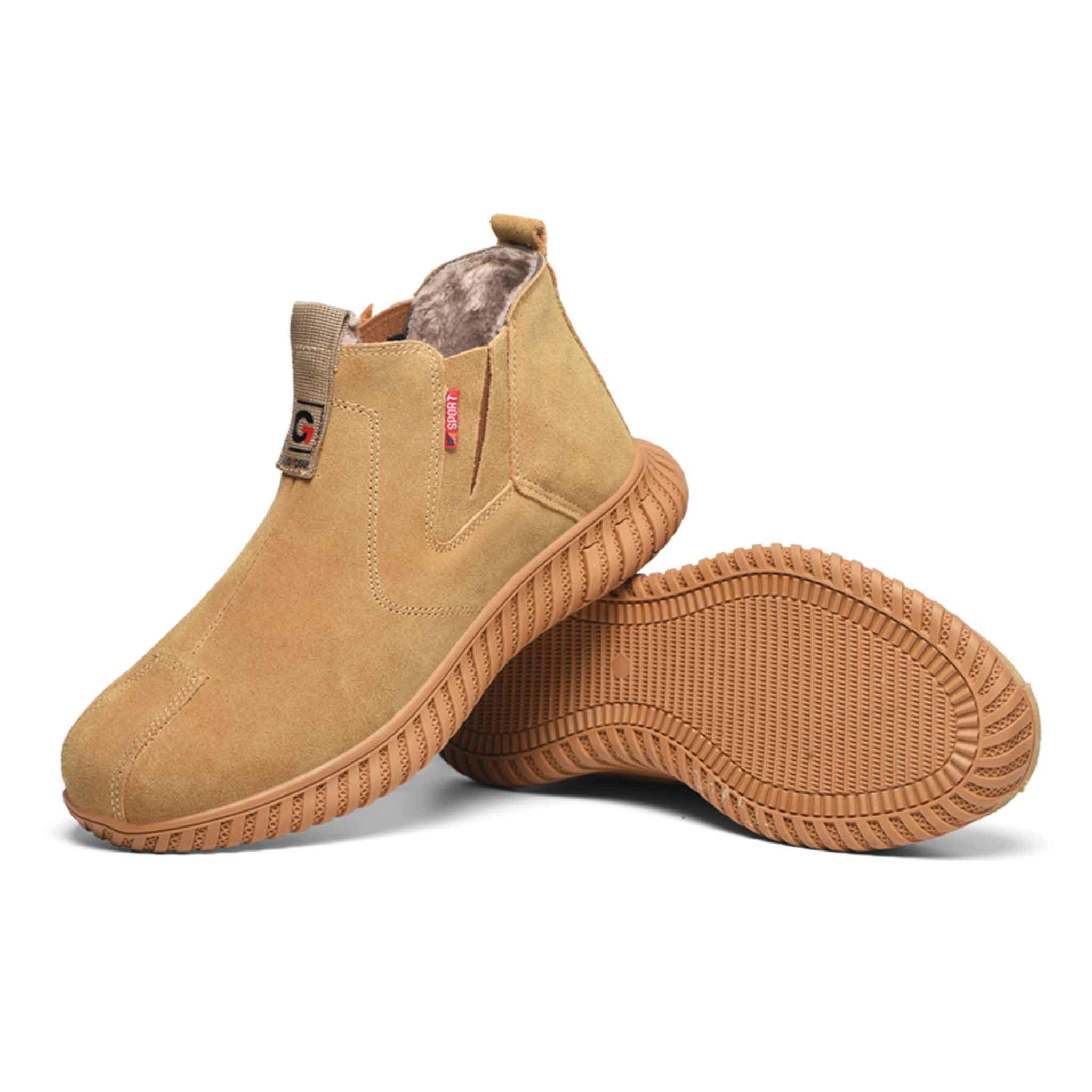 Women's Steel Toe Chelsea Boots - Fleece lined | B172 - USINE PRO Footwear