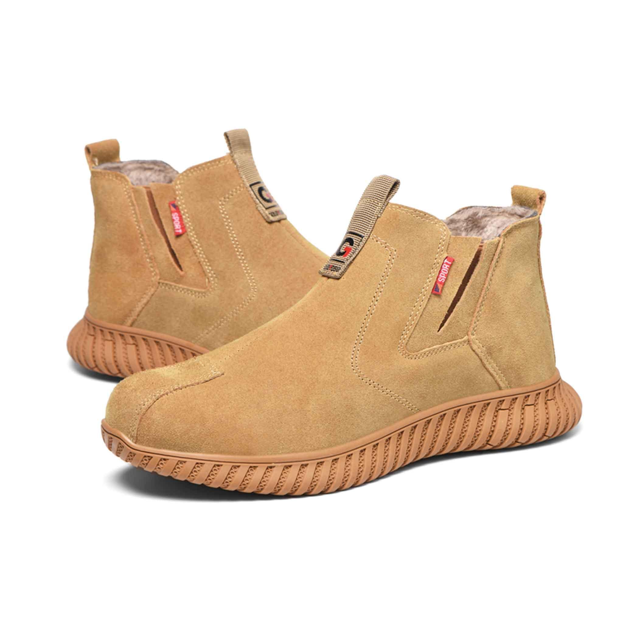 Women's Steel Toe Chelsea Boots - Fleece lined | B172 - USINE PRO Footwear