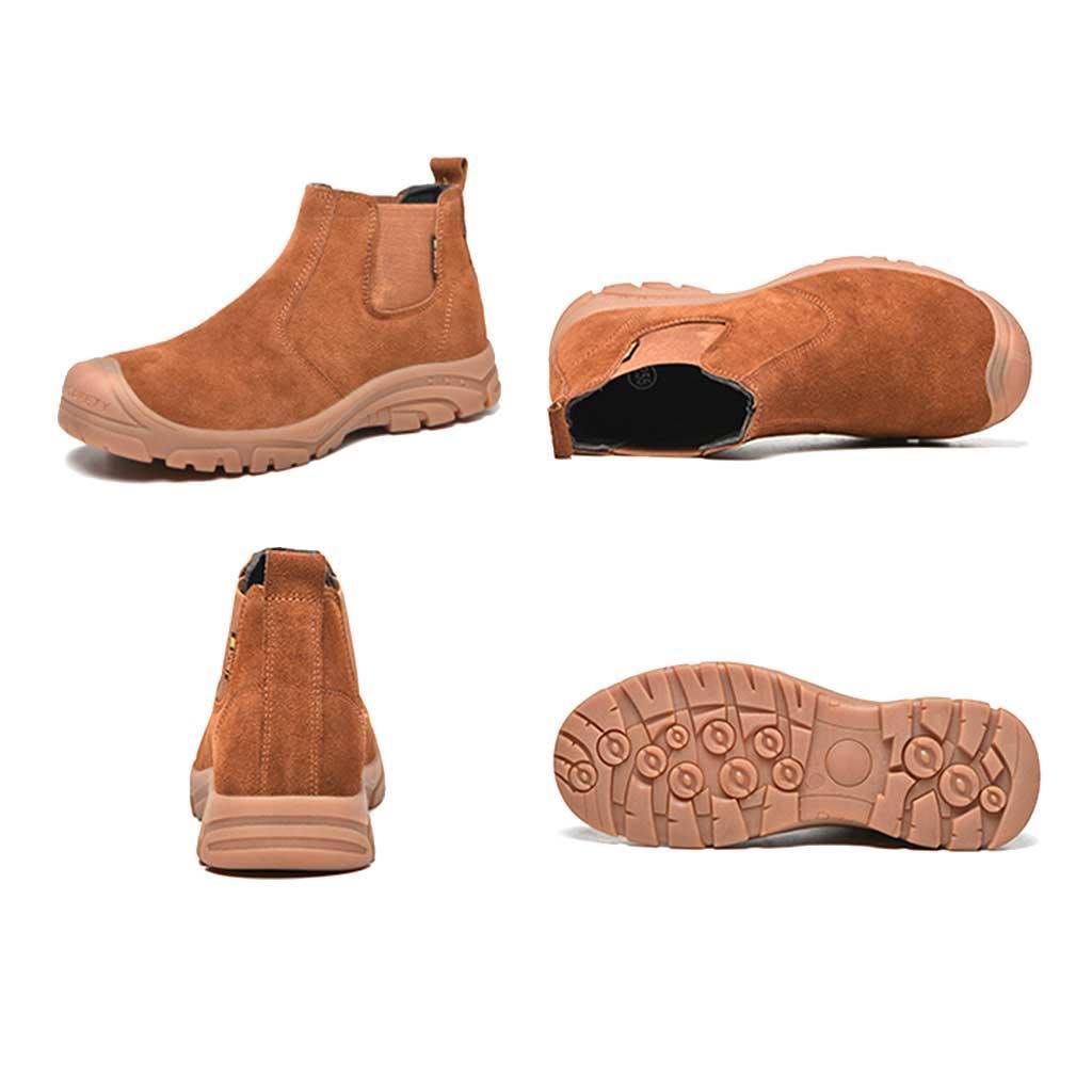 Women's Steel Toe Chelsea Boots - Slip Resistant | B099 - USINE PRO Footwear