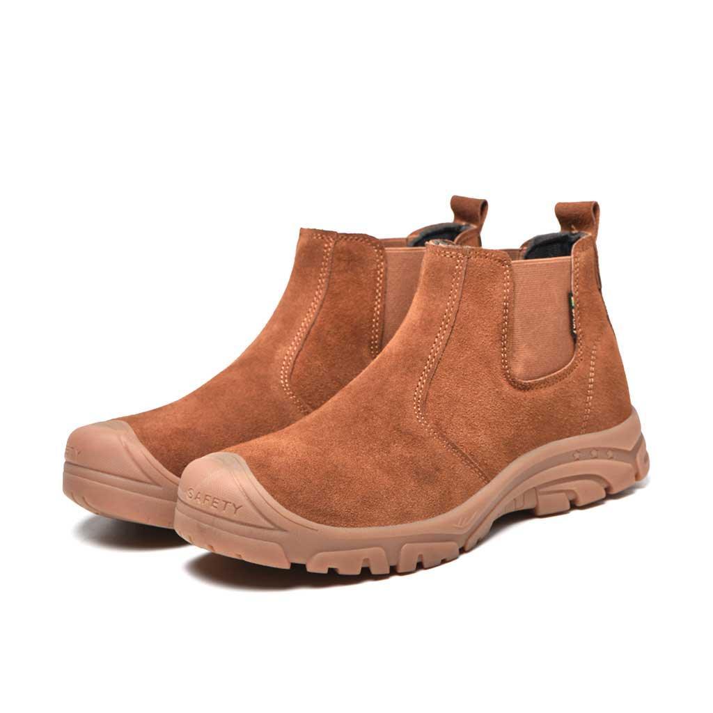 Women's Steel Toe Chelsea Boots - Slip Resistant | B099 - USINE PRO Footwear