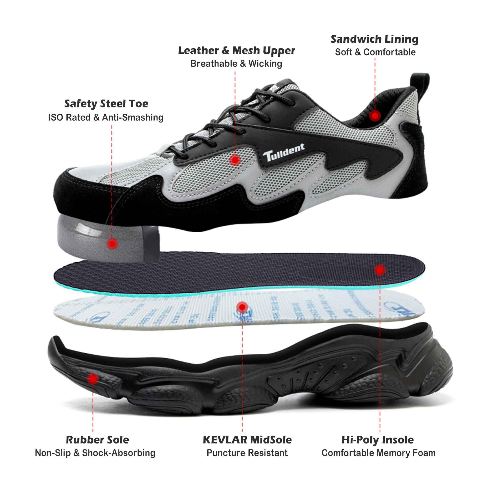 Women's Steel Toe Hiker Shoes - Lightweight | Z012 - USINE PRO Footwear