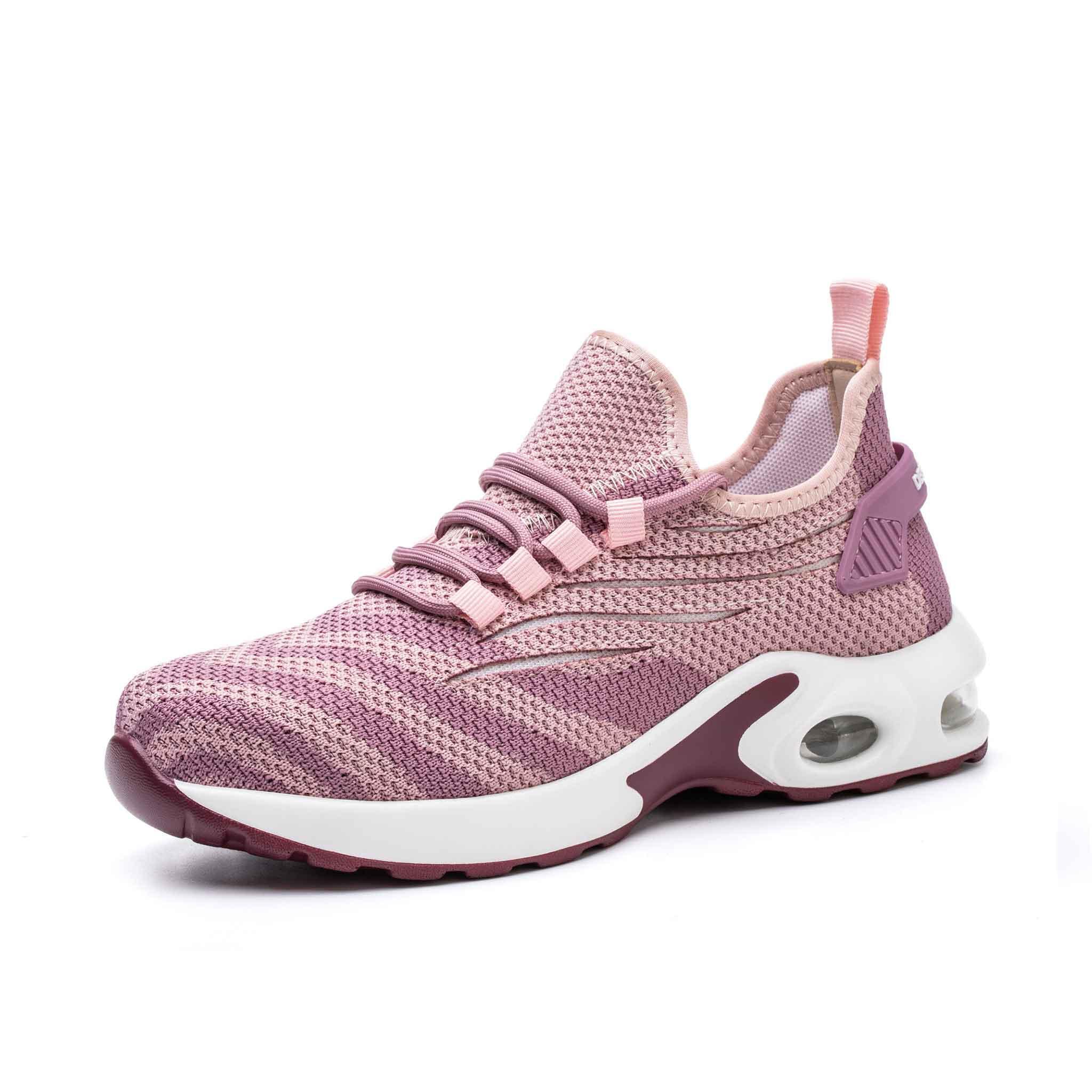 Women s Steel Toe Pink Work Shoes Lightweight Sneakers USINE PRO