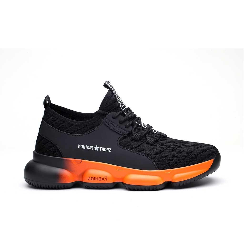 Women's Steel Toe Work Shoes - Lightweight, Soft & Flexible -USINE PRO 8.5 / Orange Women's Steel Toe Work Shoes - Lightweight, Soft & Flexible -USINE PRO 8.5 / Orange